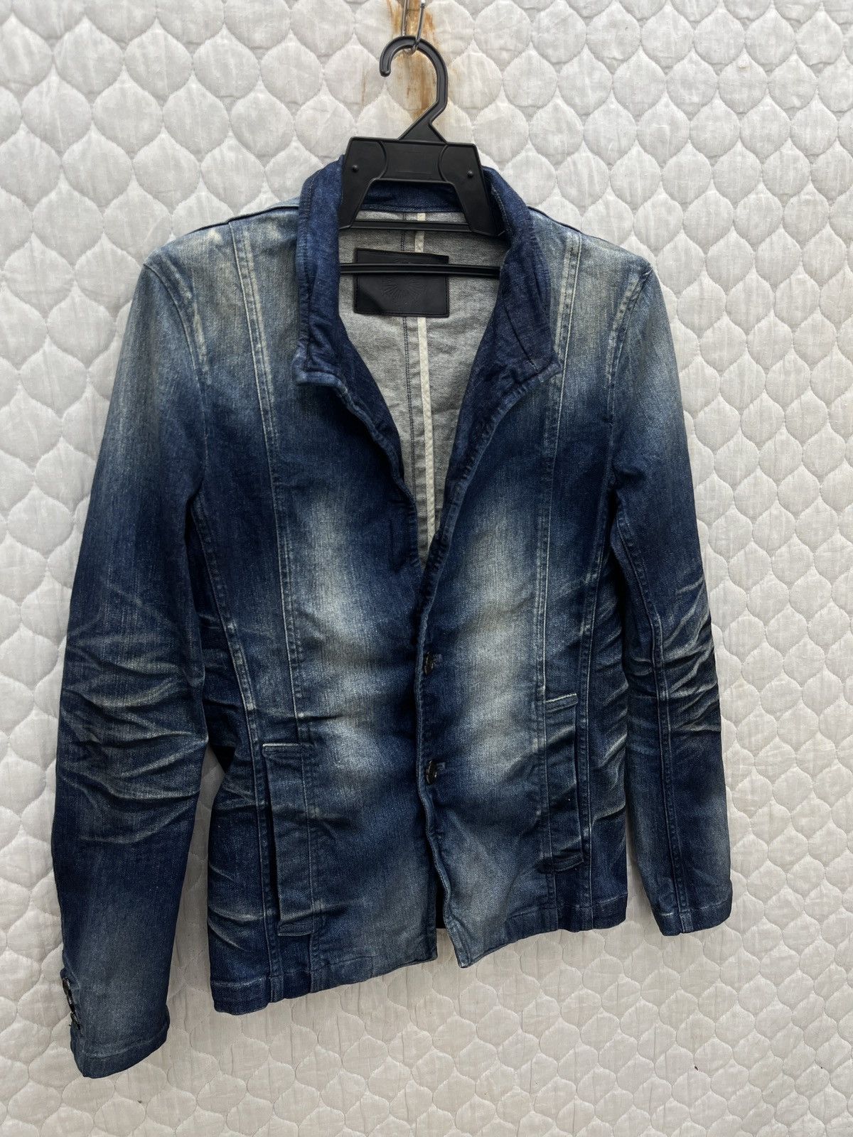 Tornado Mart 🔥🔥🔥ARCHIVE TORNADO MART ELASTIC DENIM JACKET Size S / US 4 / IT 40 - 2 Thumbnail