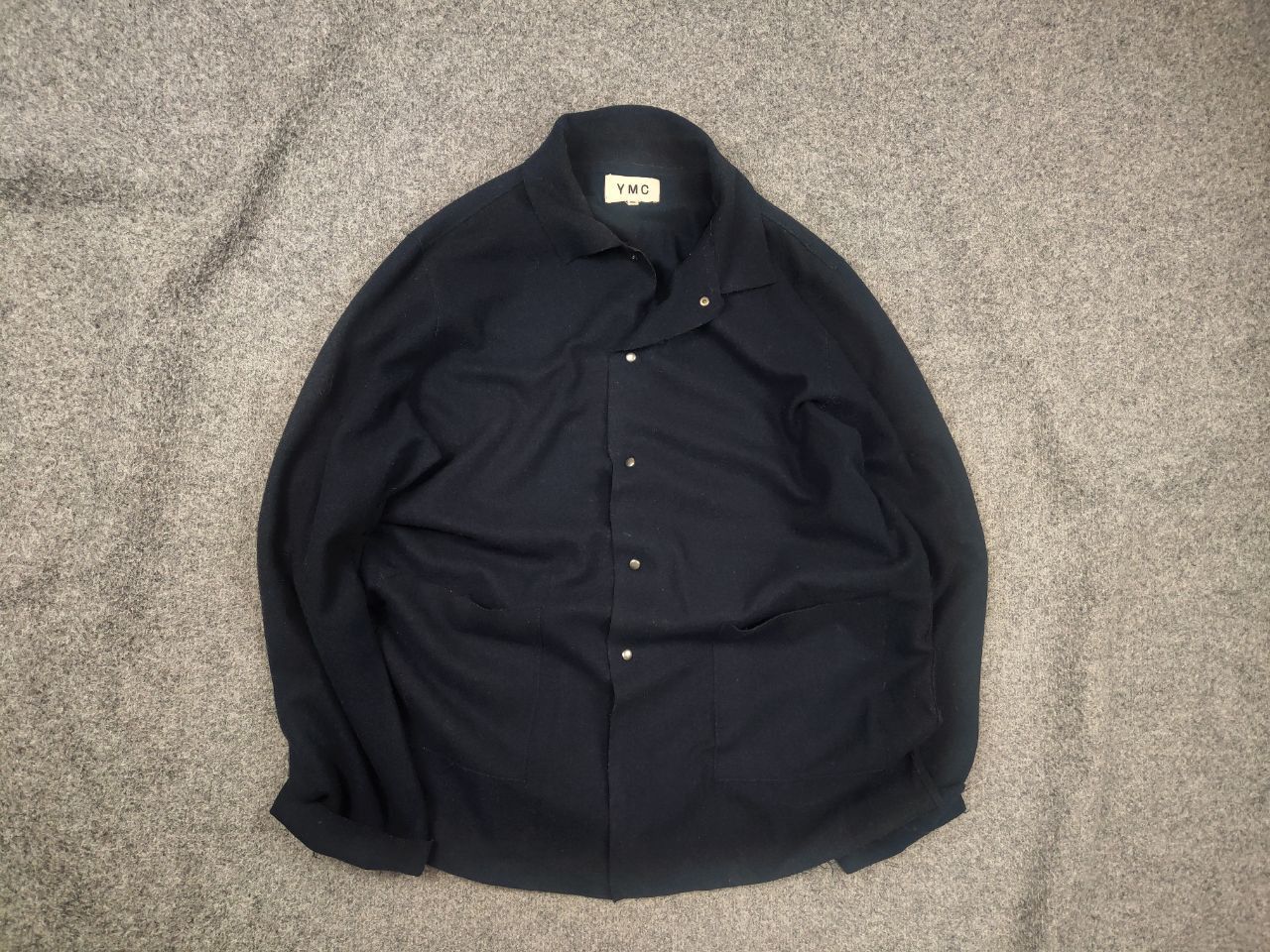 YMC YMC You Must Create Design Navy Thin wool overshot jacket Size US XL / EU 56 / 4 - 1 Thumbnail