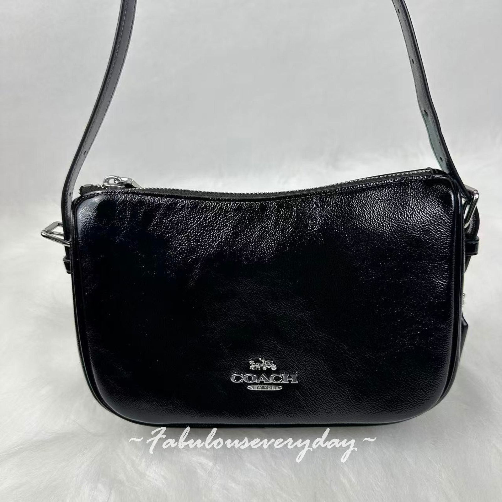 Coach Coach Kailey Shoulder/Crossbody Bag In Leather/Silver/Black Size ONE SIZE - 3 Thumbnail