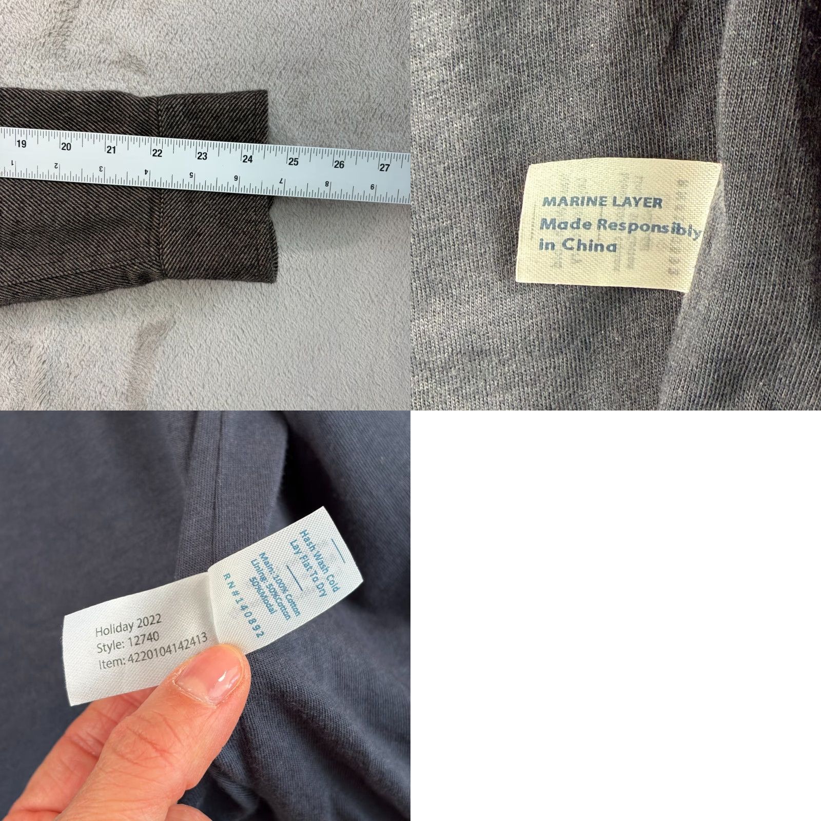 Marine Layer Marine Layer Signature Lined Camping Shirt Medium Brown Mens Long Sleeve Button-Up Collared Flannel Size US M / EU 48-50 / 2 - 8 Thumbnail
