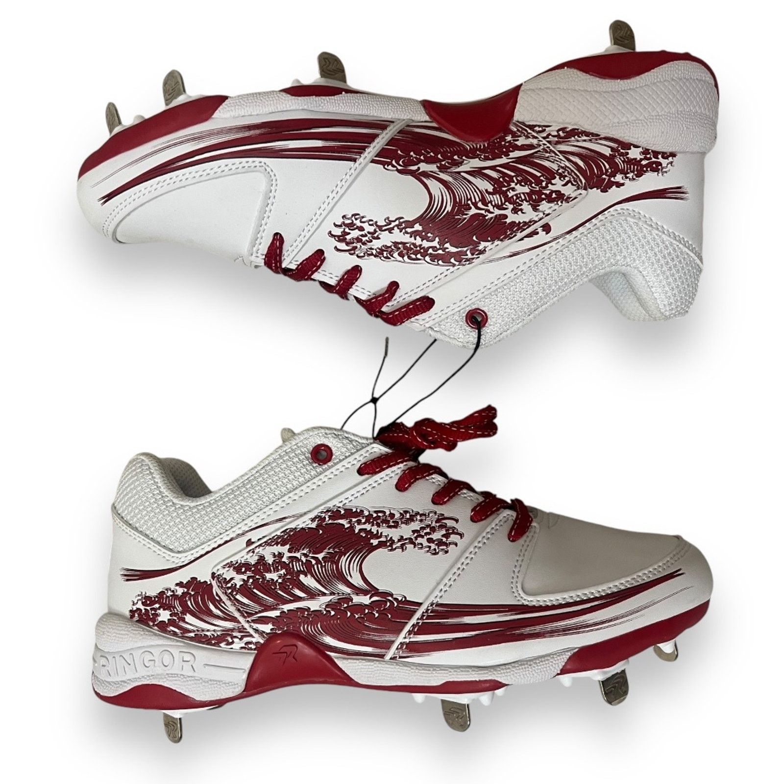 Other Ringor Rip-It Flite Spike Rising Tide Softball cleats NWOT Size US 8.5 / IT 38.5 - 4 Thumbnail