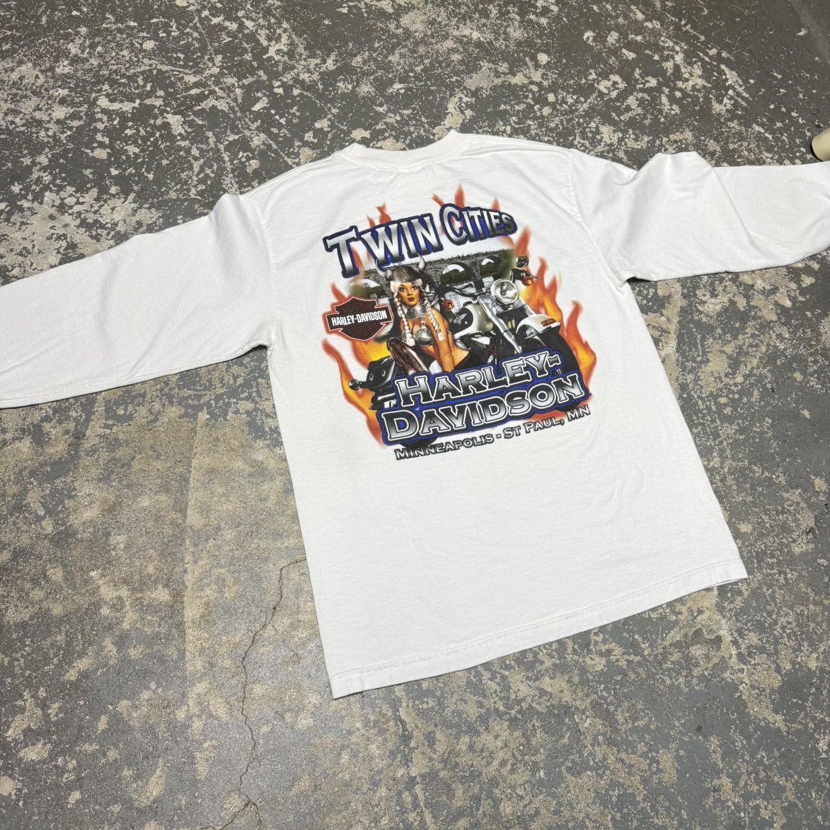 Vintage Vintage Harley Davidson Screw It Lets Ride Twin Cities Long Size US M / EU 48-50 / 2 - 3 Thumbnail