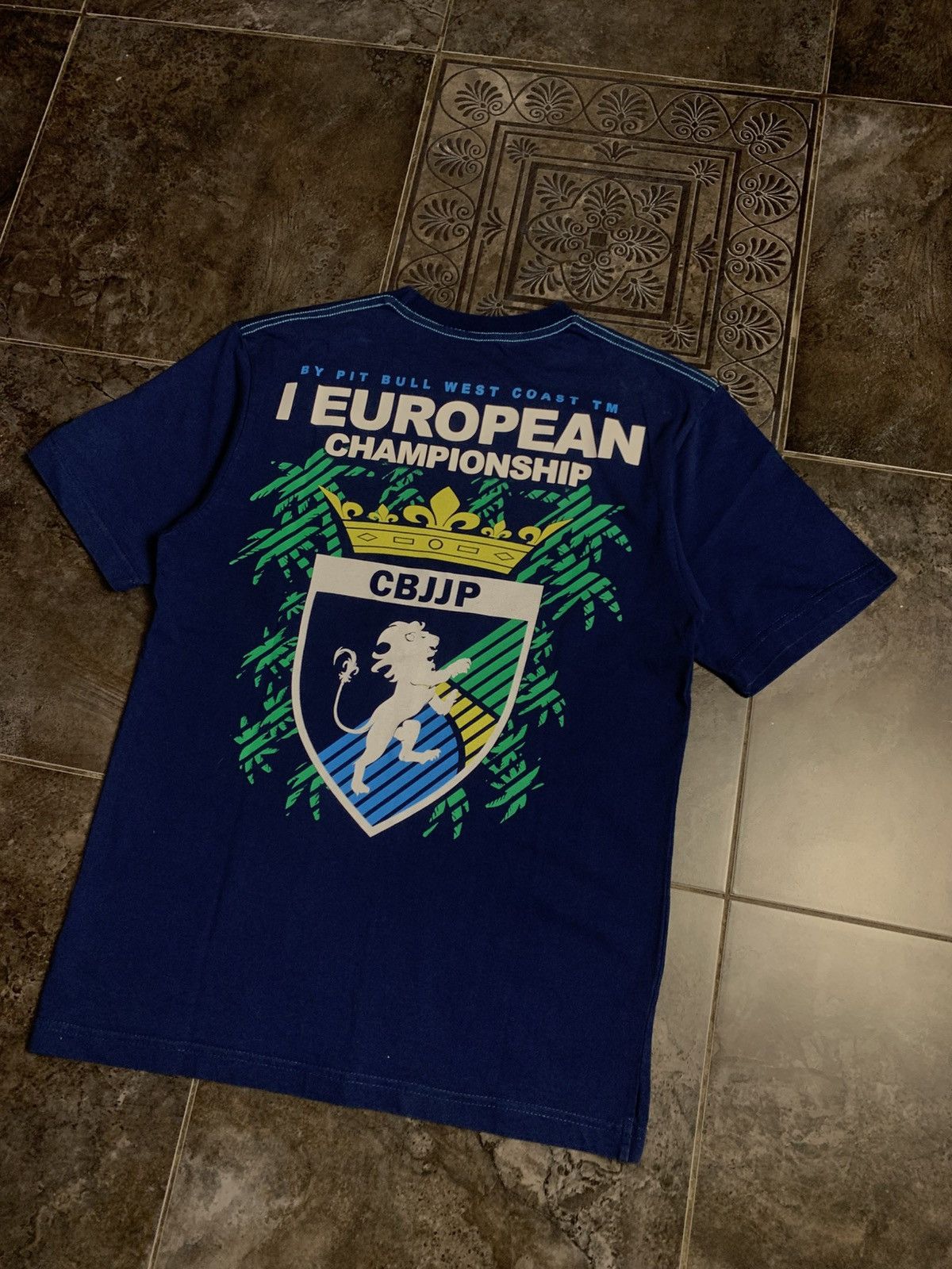 Vintage × West Coast Choppers Rare Vintage Pit Bull West Coast Big Logo MMA t shirt Size US M / EU 48-50 / 2 - 10 Thumbnail