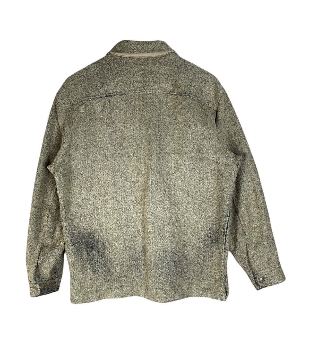 Japanese Brand × Uniqlo 2000s Uniqlo U Lameire Faded Wool Button up Shirt Size US M / EU 48-50 / 2 - 3 Thumbnail