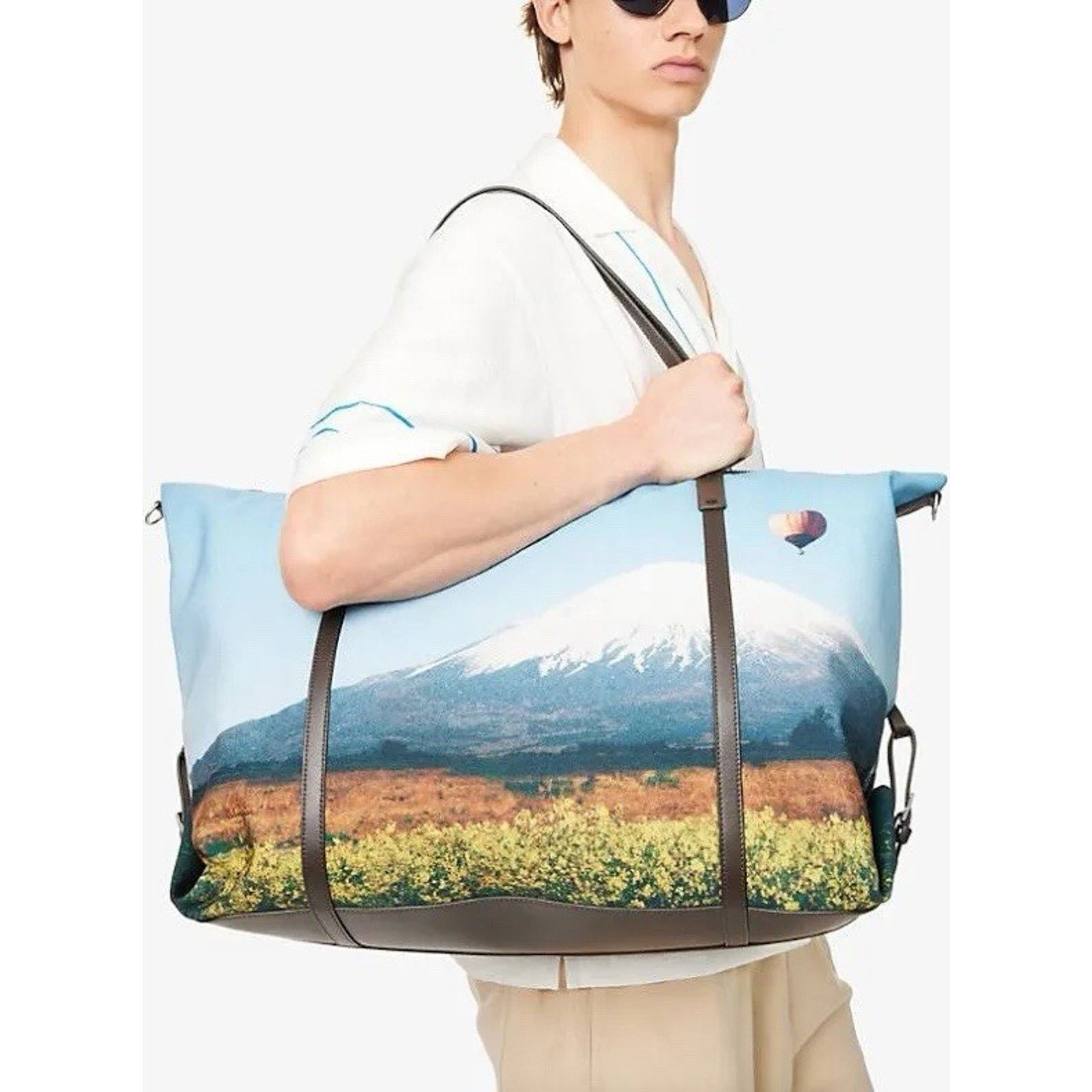 Paul Smith NWT $800 Paul Smith Multistripe Hot Air Balloon Fuji Duffel Size ONE SIZE - 4 Thumbnail