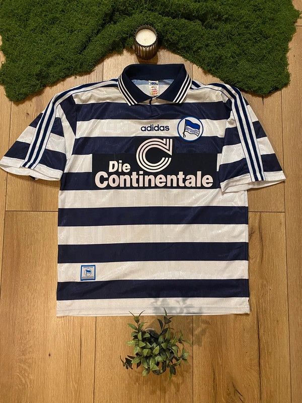 Adidas Hertha BSC 1997-98 Home Shirt XL Adidas Vintage Size US XL / EU 56 / 4 - 19 Thumbnail