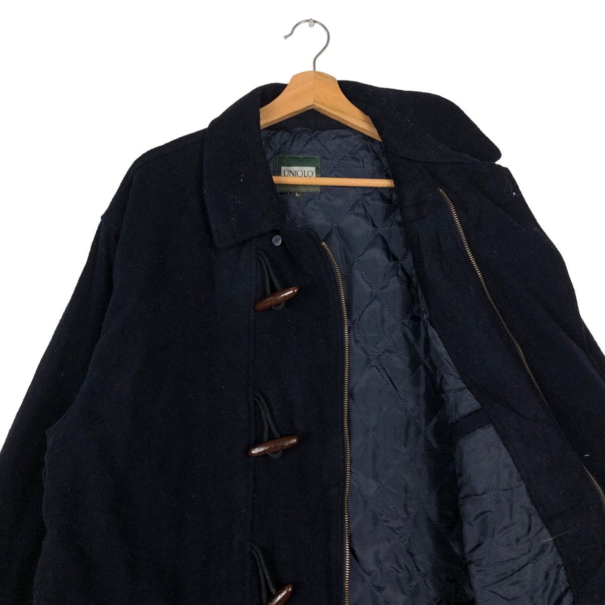 Japanese Brand 🔥Wool Heavy Jacket Wood Button Uniqlo Japan Issey Miyake Size US L / EU 52-54 / 3 - 12 Thumbnail