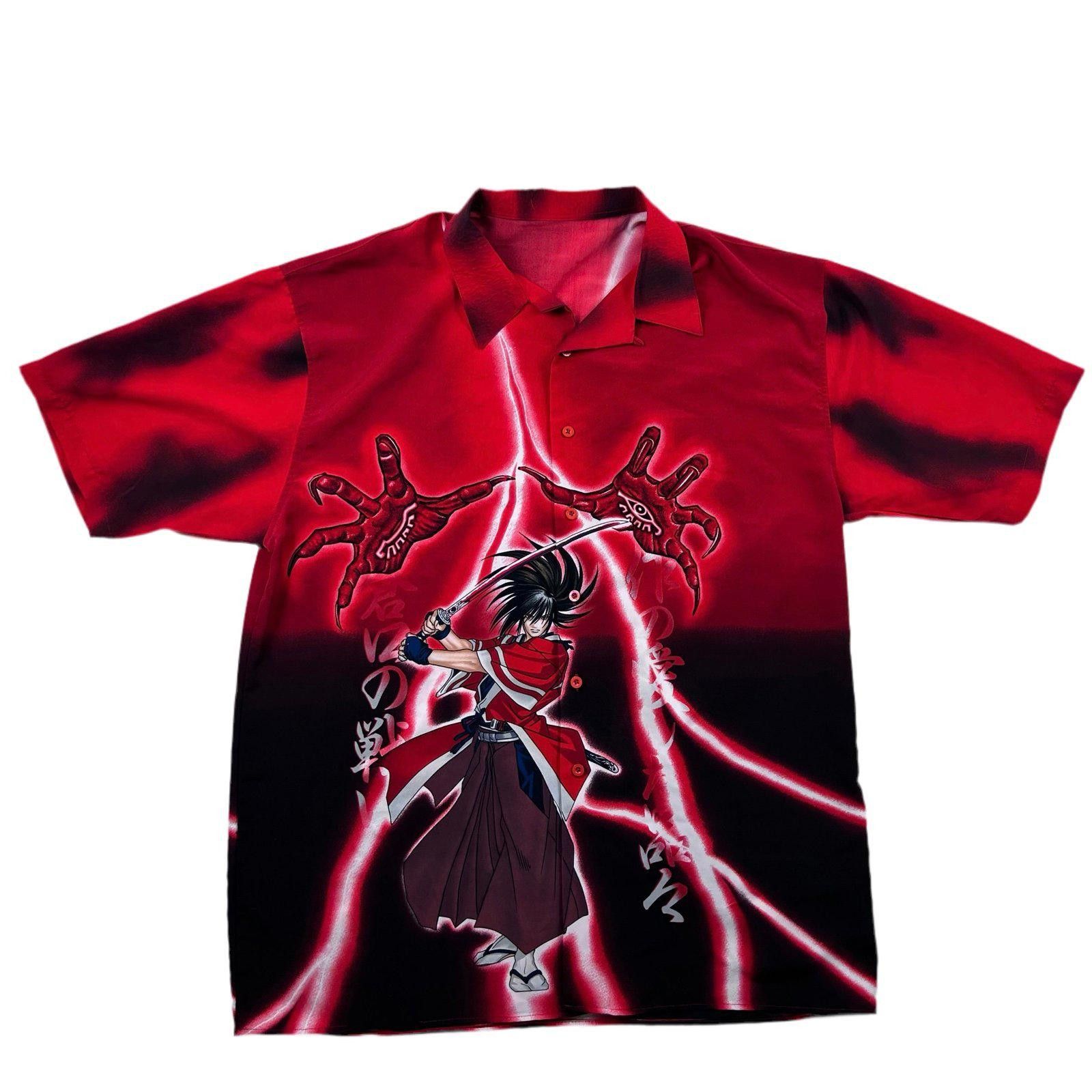 Other Vintage Anime Button-Up Shirt – Inuyasha (Kagome) Samurai 3X Size US XXL / EU 58 / 5 - 1 Thumbnail