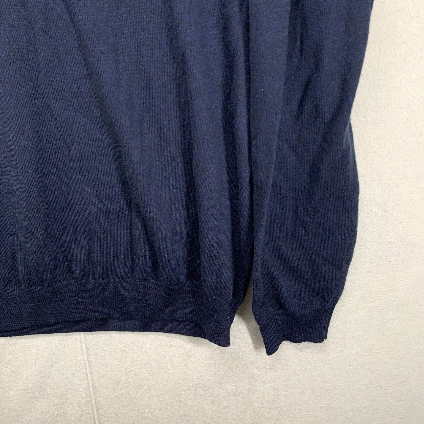 Joseph Abboud Joseph Abboud Sweater Men XL Blue Wool V-Neck Pullover All Seasons Lightweight Regular Fit Mens Size US XL / EU 56 / 4 - 7 Thumbnail