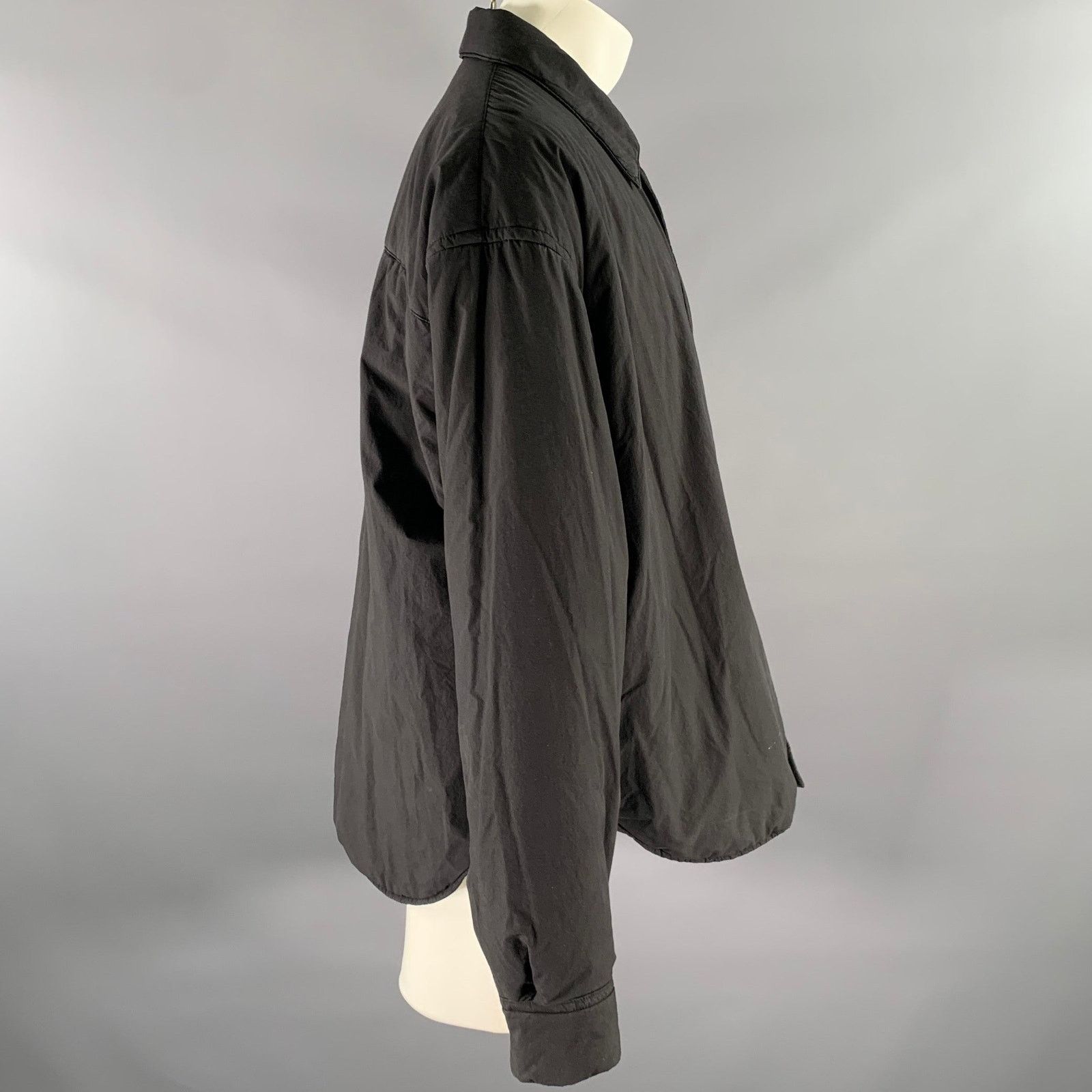 John Elliott JOHN ELLIOTT Black Cotton Shirt Jacket (Size M) Size US M / EU 48-50 / 2 - 3 Thumbnail