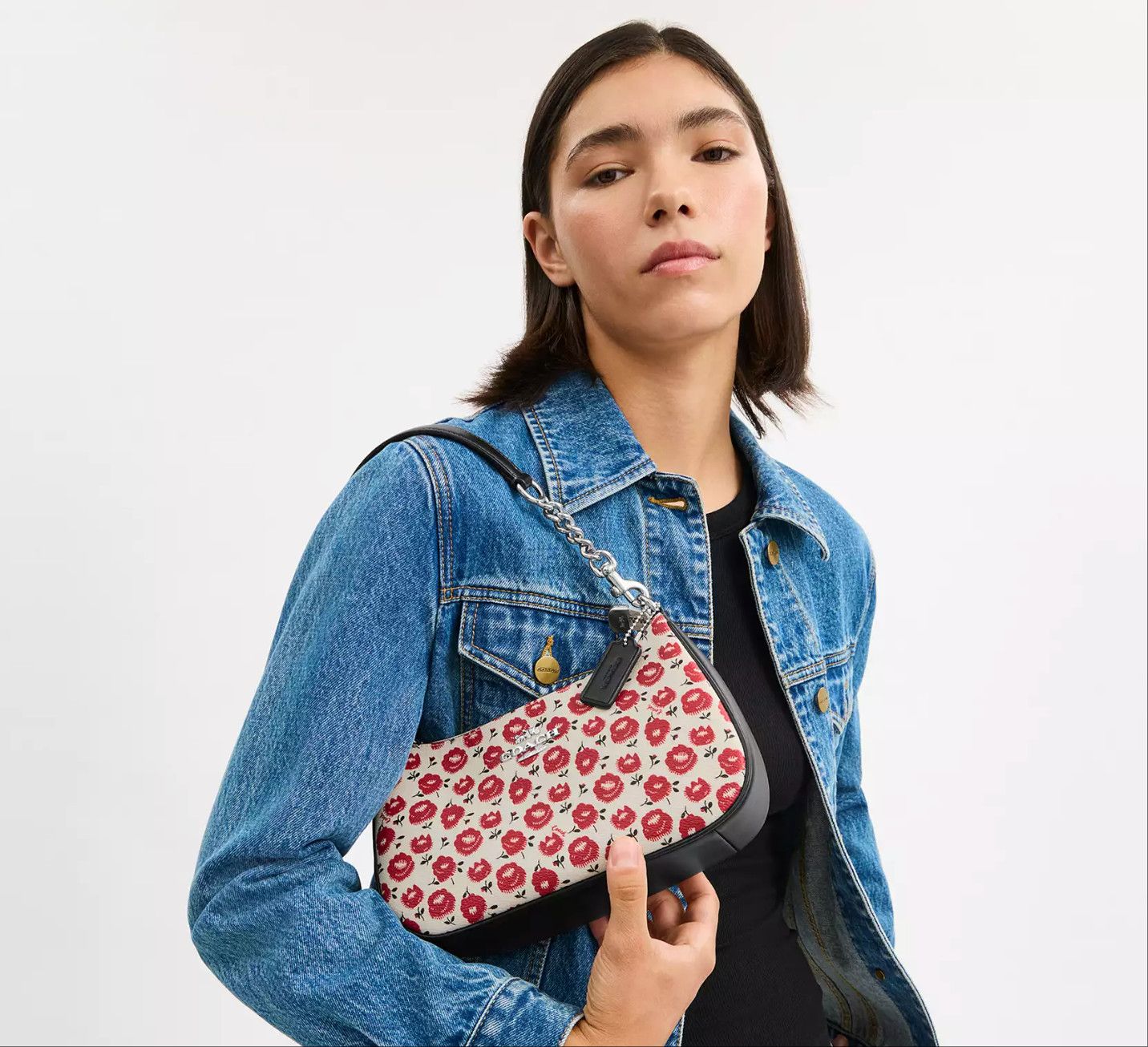 Coach Teri Shoulder Bag With Floral Print CBI49 Size ONE SIZE - 8 Thumbnail