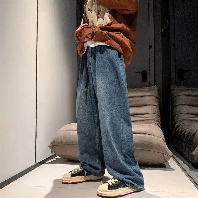 Japanese Brand Retro washed straight leg hip-hop jeans Size US 32 / EU 48 - 6 Thumbnail