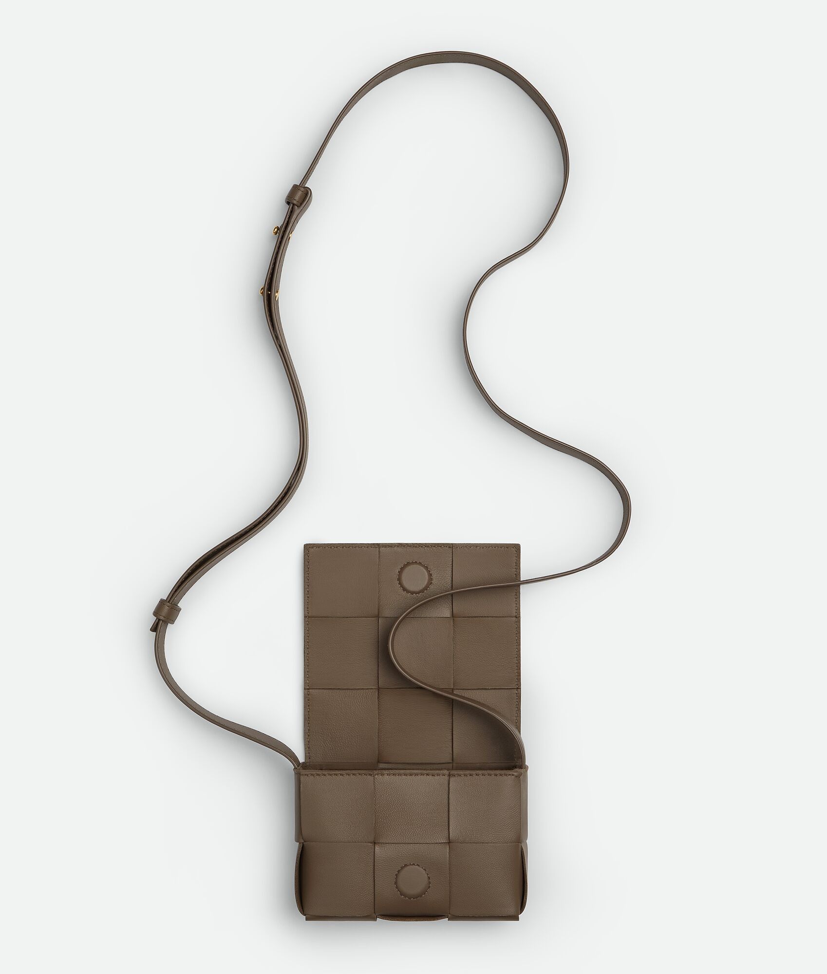 Bottega Veneta o1n1vont1224 Size: OS / Candy Cassette Bag in Taupe Grey Size ONE SIZE - 3 Thumbnail