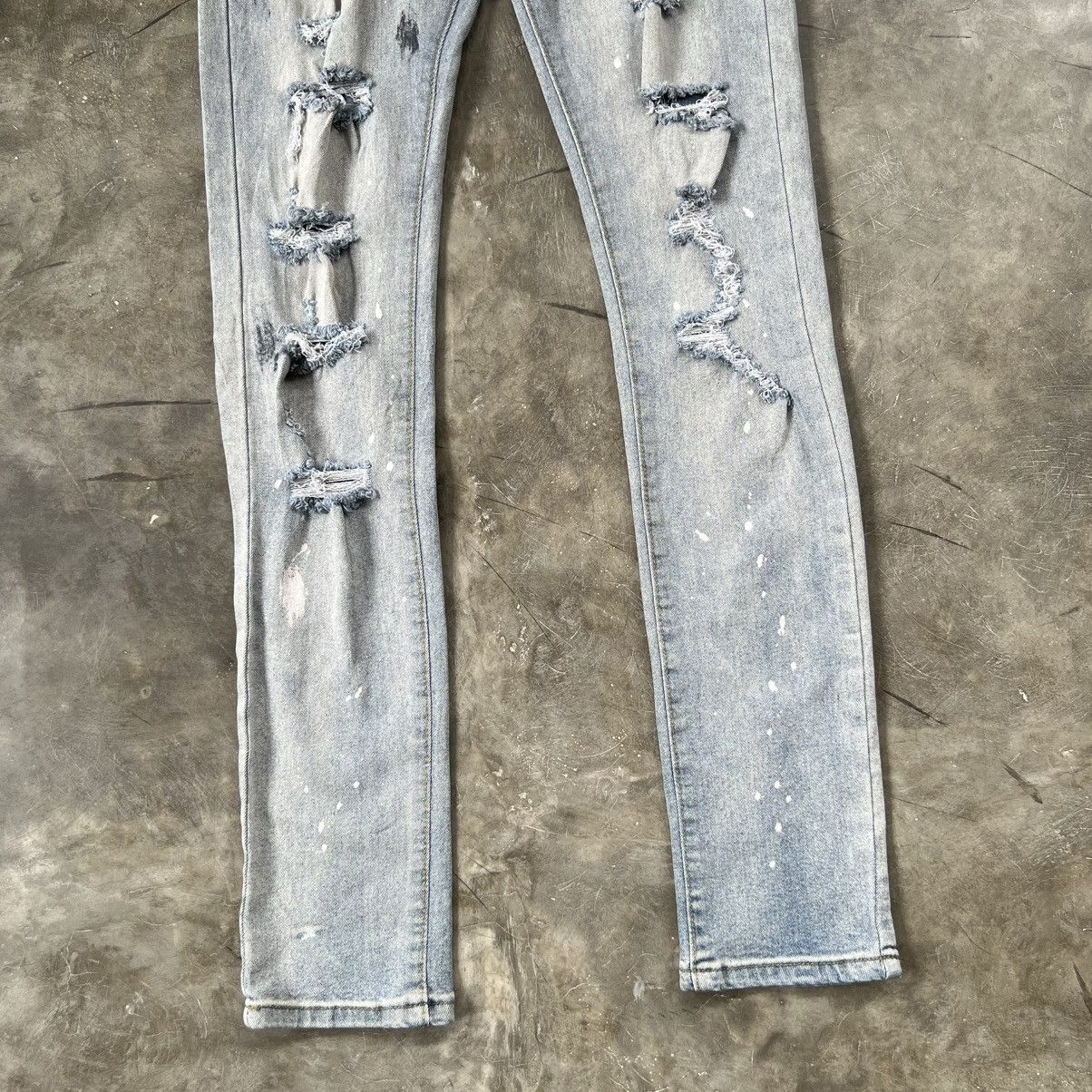 Other Paint Splatter Distressed Skinny Jeans Size US 30 / EU 46 - 5 Thumbnail