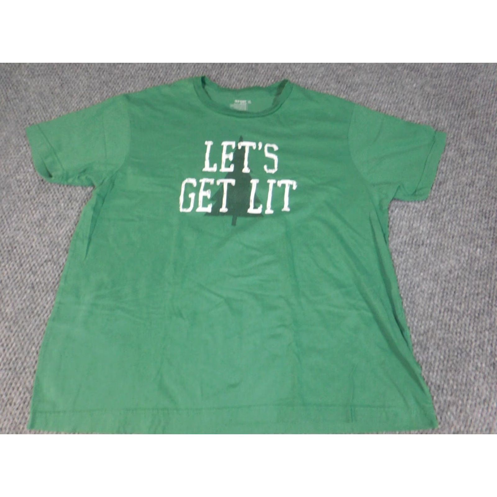 Old Navy Old Navy Mens T-Shirt XL Green Logo Crew Neck Short Sleeve Size US XL / EU 56 / 4 - 3 Thumbnail