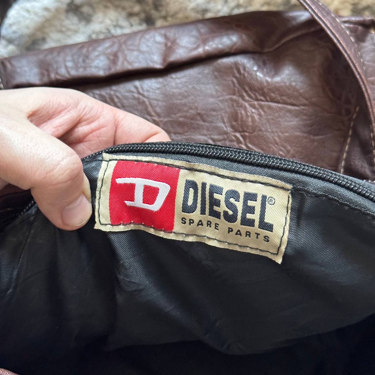 Diesel Vintage Diesel Leather Heavy Utility Retro Bag Avantgarde Size ONE SIZE - 10 Thumbnail