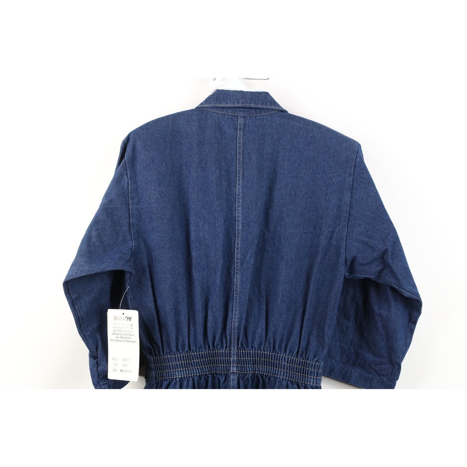 Vintage Deadstock Vintage 70s 80s Streetwear Long Sleeve Denim Dress Size M / US 6-8 / IT 42-44 - 18 Thumbnail