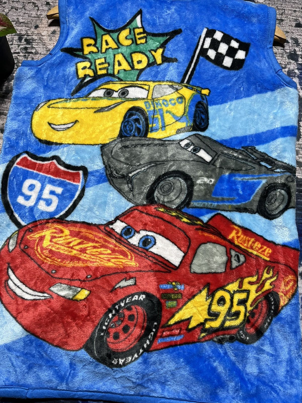 Cartoon Network × Disney 🔥Nascar Race Ready Ovp Logo Zipper Sherpa Vest Size US M / EU 48-50 / 2 - 8 Thumbnail