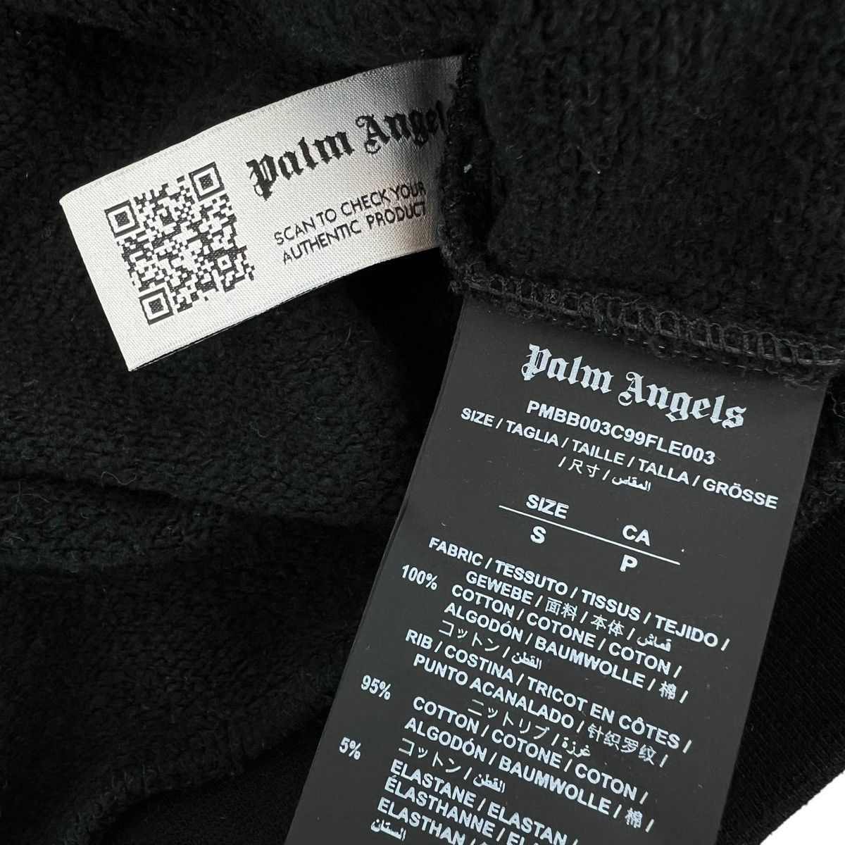 Palm Angels Palm Angels Black Spray Logo Hoodie Size US S / EU 44-46 / 1 - 4 Thumbnail