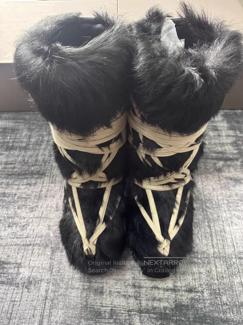 Rick Owens RICK OWENS Crazy Strap Horsehair Snow Boots Size US 8 / EU 41 - 2 Thumbnail