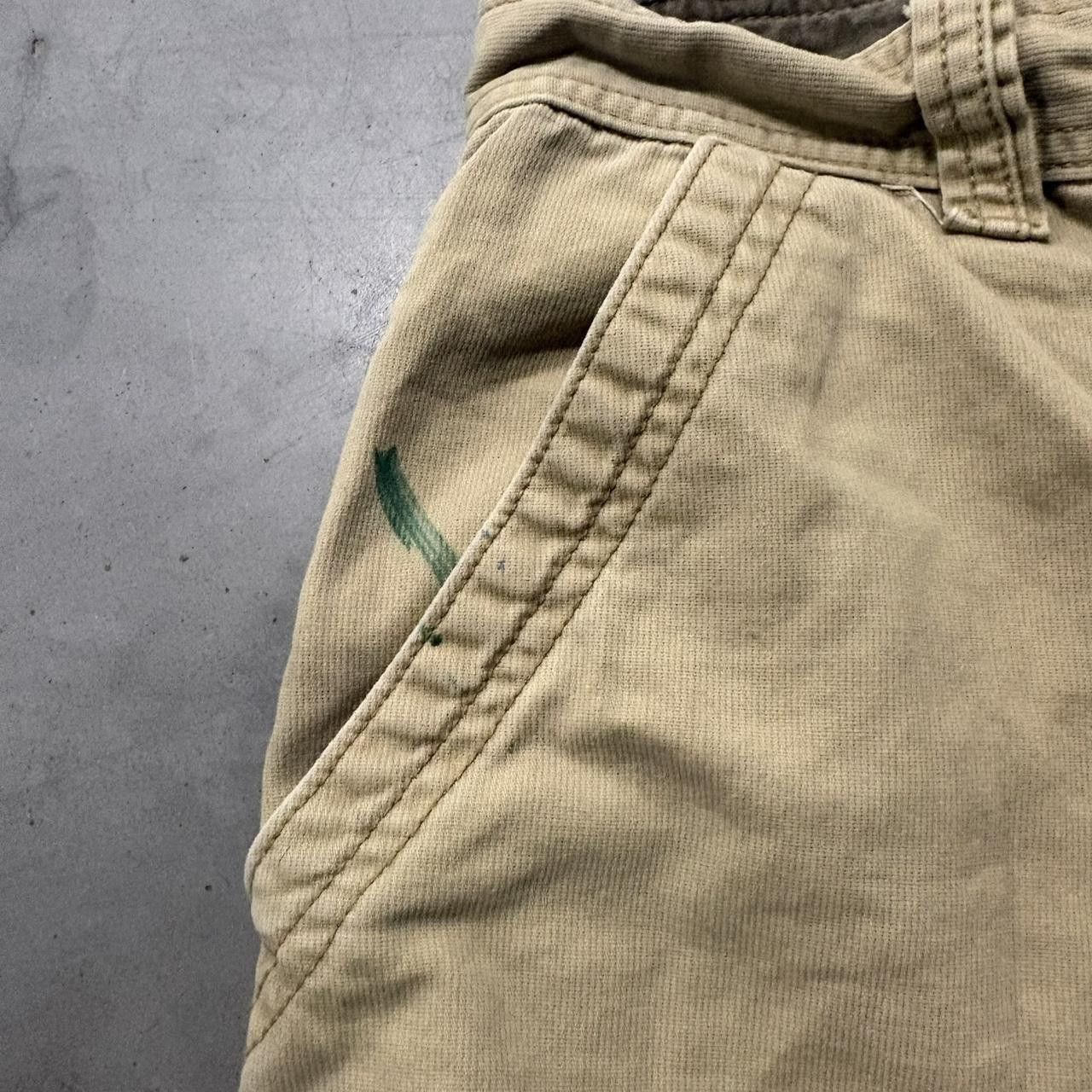 Vintage Crazy Vintage Y2K 2000s Baggy Khaki Cargo pants with minor staining! Size US 36 / EU 52 - 6 Thumbnail