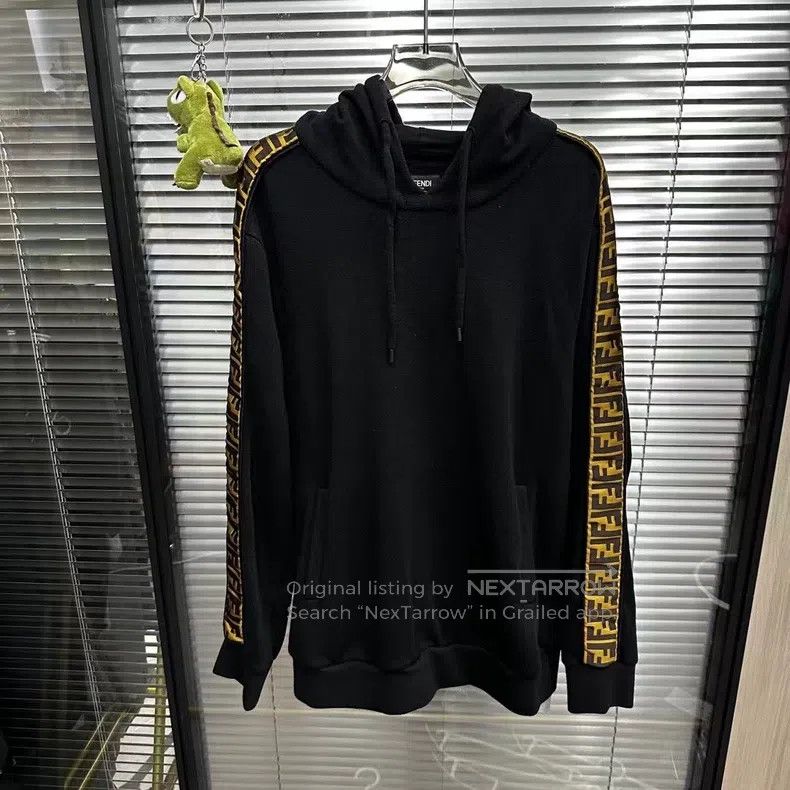 Fendi Fendi Double F Striped Hoodie Size US M / EU 48-50 / 2 - 1 Thumbnail