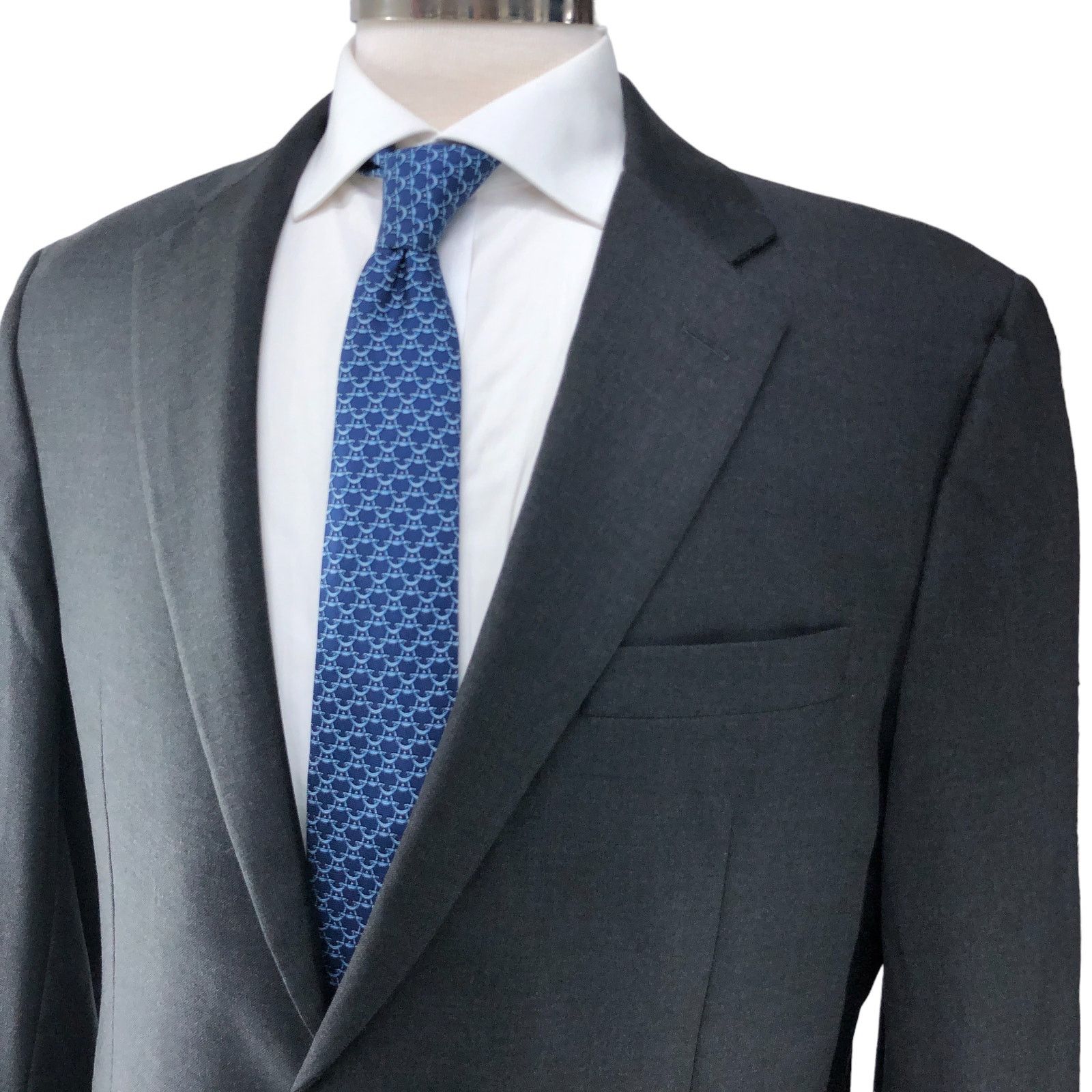 Hickey Freeman Hickey Freeman Mens 42R Sport Coat Legacy Fit Gray 2 Button Size 42R - 2 Thumbnail