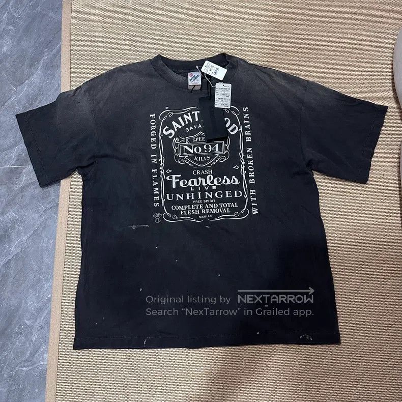 Saint Michael Saint Michael Washing and making old short sleeves for mot Size US L / EU 52-54 / 3 - 1 Thumbnail