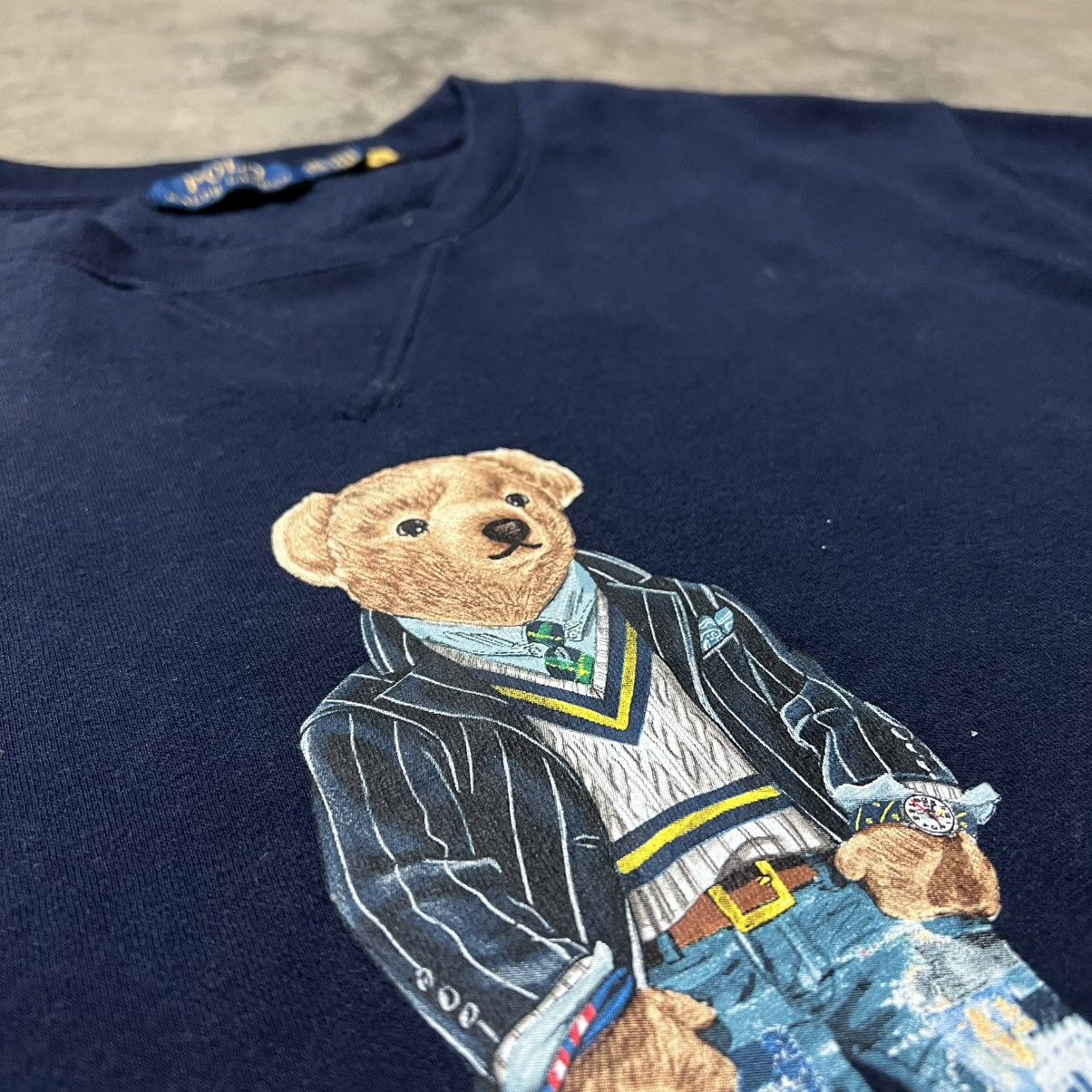 Polo Ralph Lauren × Ralph Lauren × Vintage Polo Bear by Polo Ralph Lauren Graphic Crewneck Sweater Size US XXL / EU 58 / 5 - 4 Thumbnail