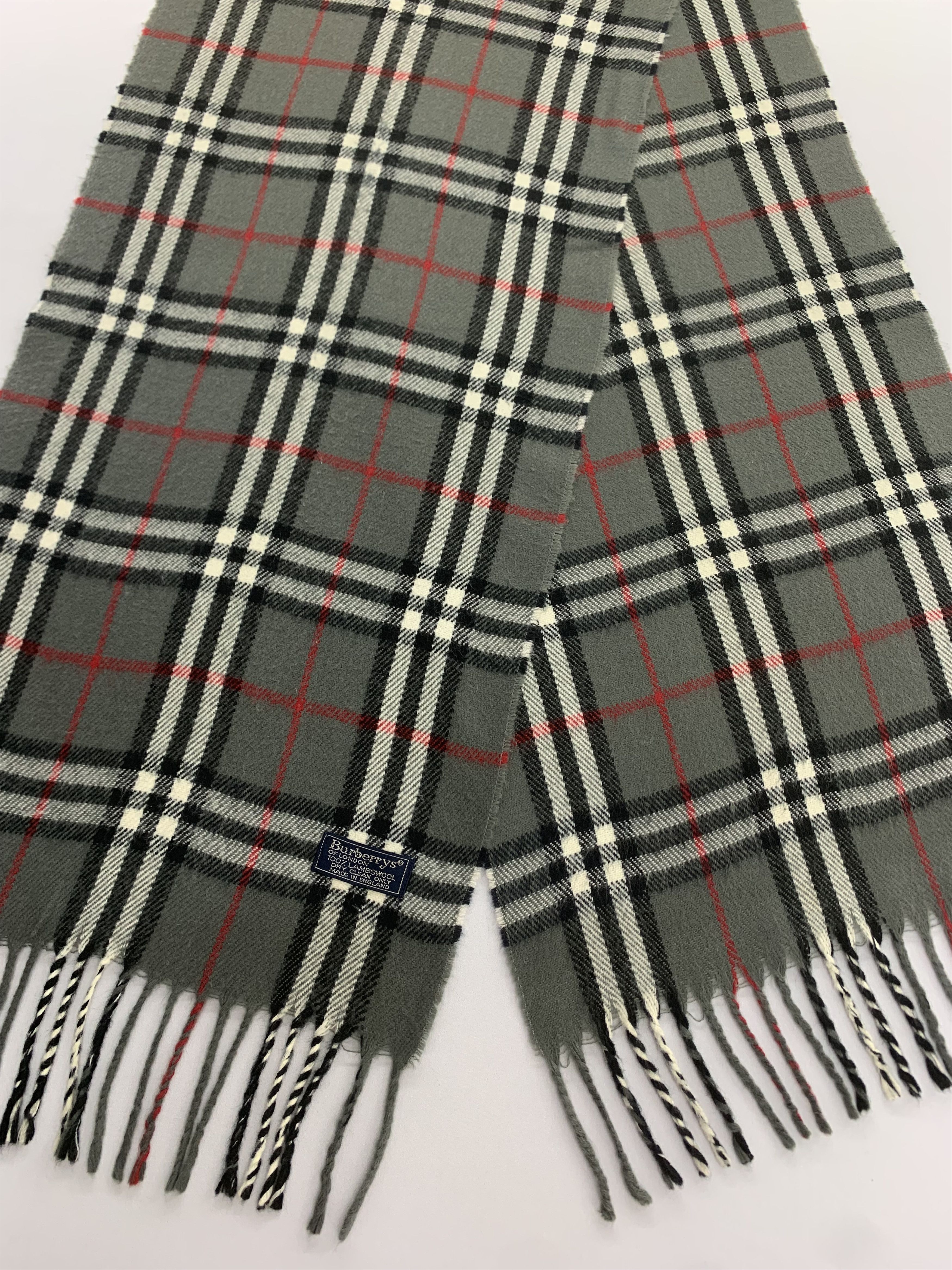 Burberry Vintage Burberrys Scarf Wool Muffler Neck Wrap BL3143 Size ONE SIZE - 3 Thumbnail