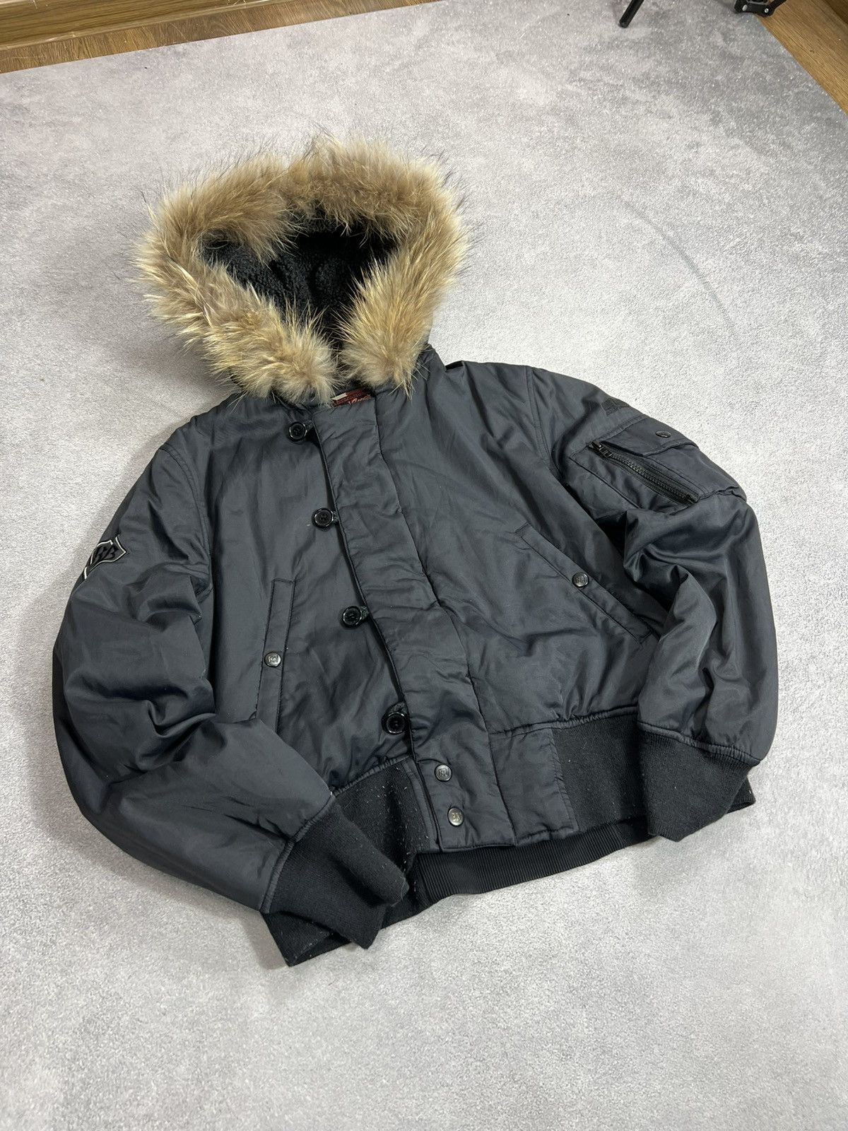 Yohji Yamamoto VTG Fur Hysteric Glamour Rick owens vibe bomber jacket y2k Size US S / EU 44-46 / 1 - 4 Thumbnail