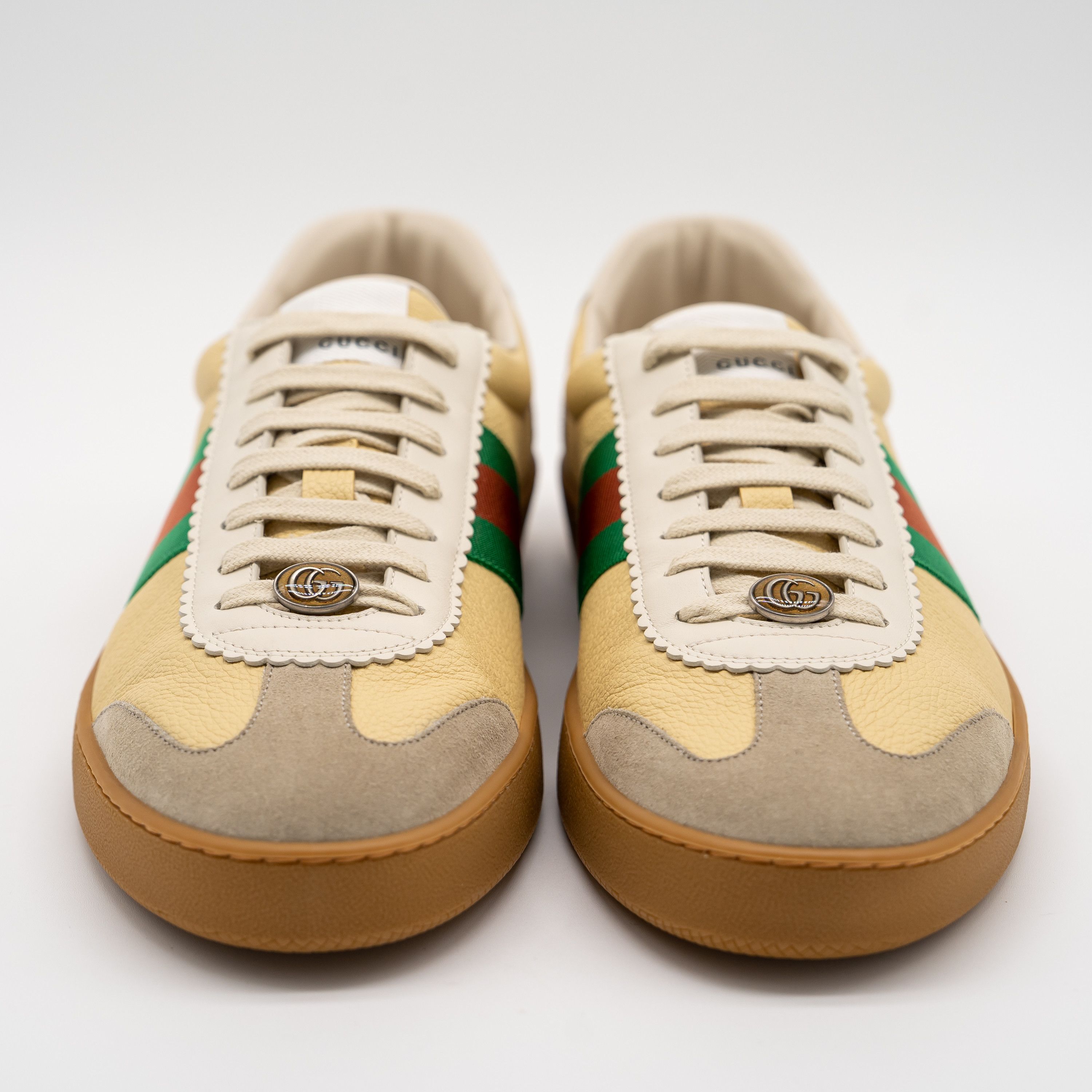 Gucci Gucci Web G74 GG Sneakers Bees Yellow Web Red Green Size US 14 / EU 47 - 2 Thumbnail