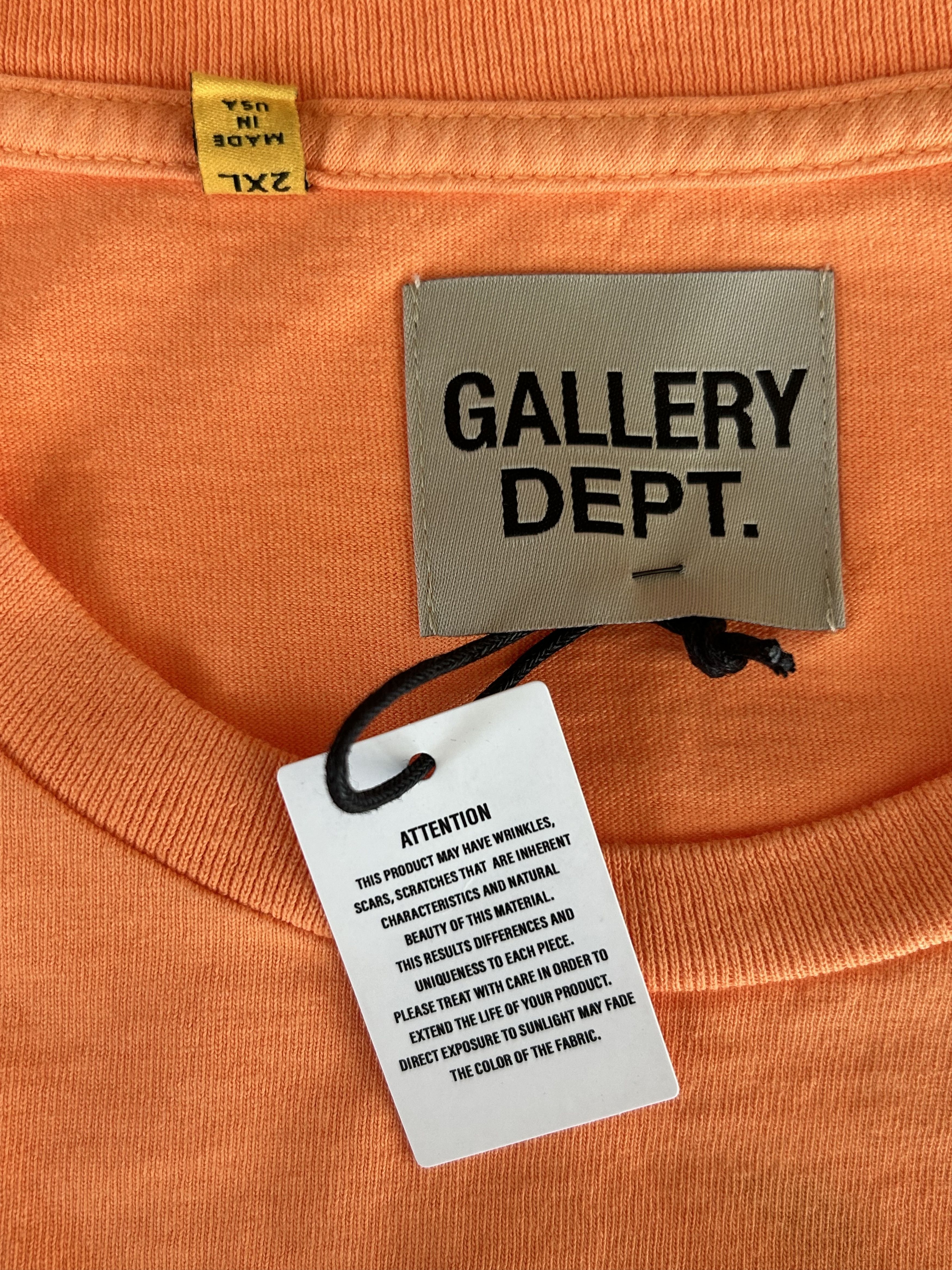 Gallery Dept. Orange & Black French Collector Longsleeve T-Shirt Size US XXL / EU 58 / 5 - 3 Thumbnail