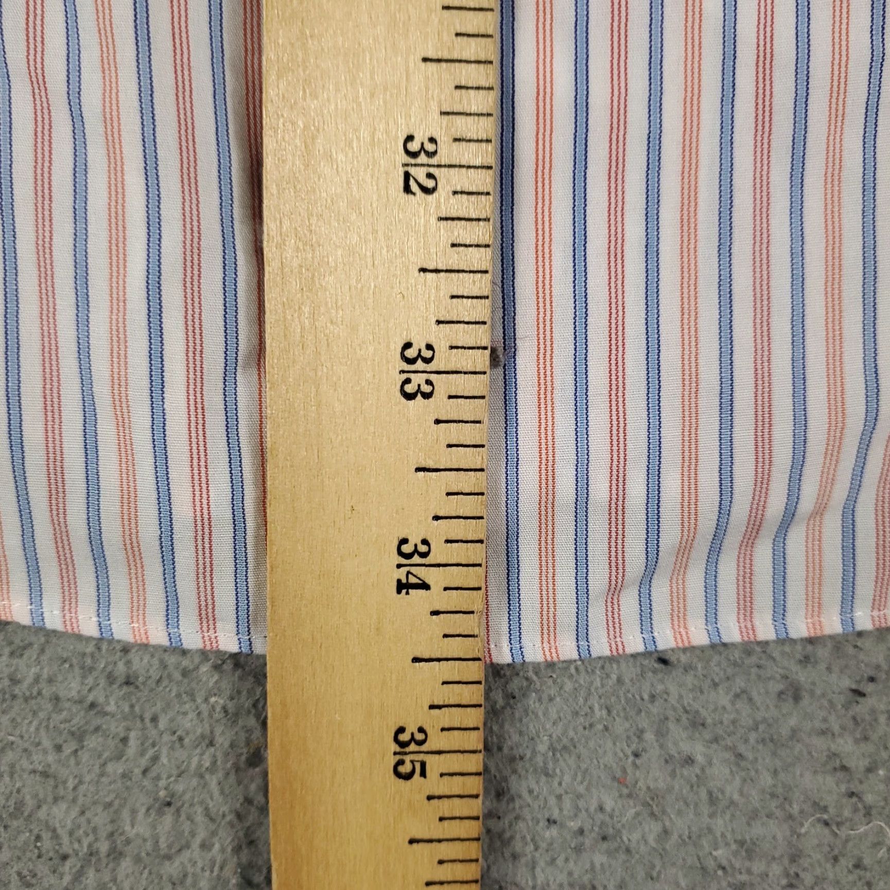 Brooks Brothers Brooks Brothers Dress Shirt Mens Regular 17.5 Blue Striped Long Sleeve Button Up Size 46R - 6 Thumbnail