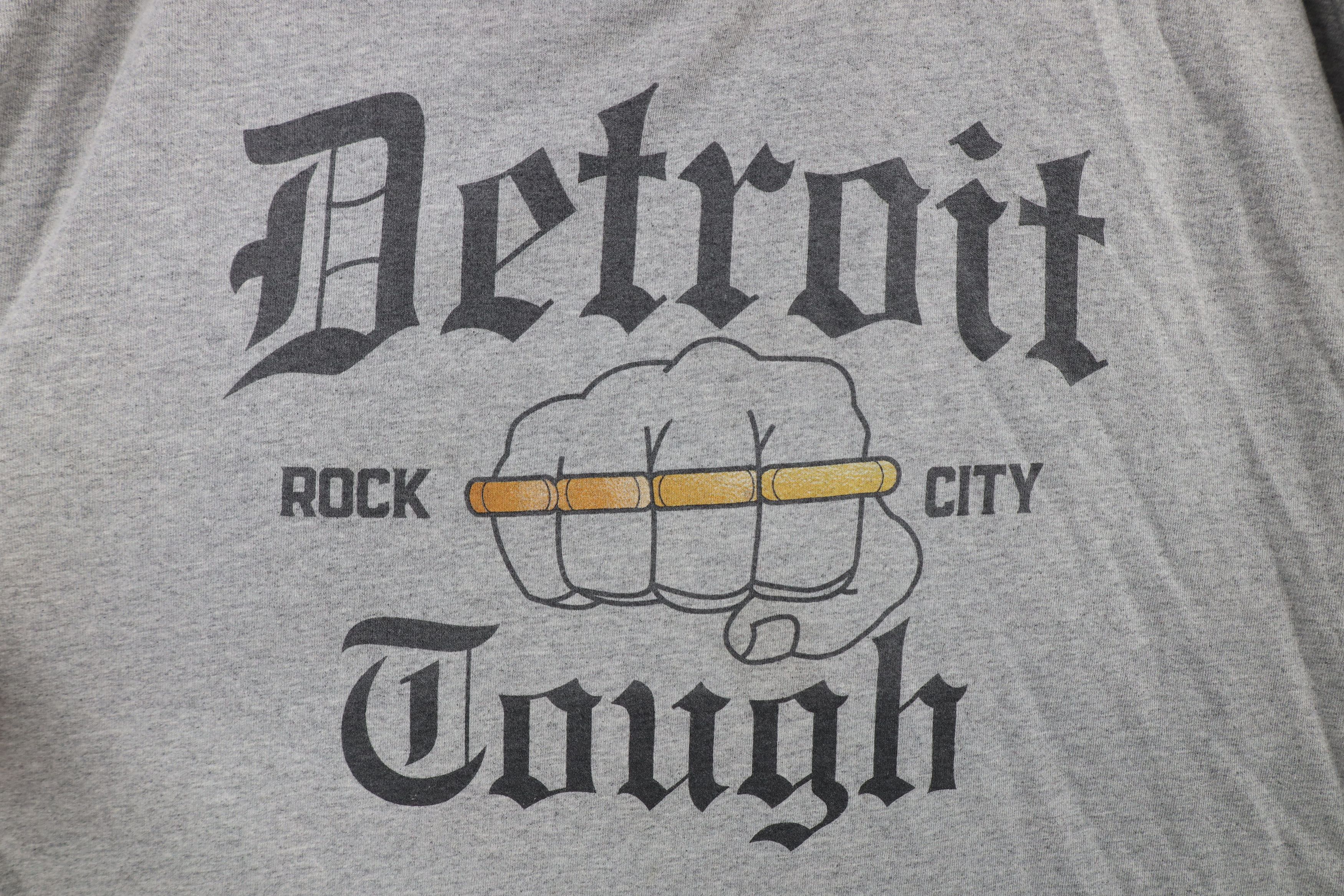 Vintage Vintage Y2K Streetwear Detroit Tough Rock City T-Shirt Gray Size US XXL / EU 58 / 5 - 4 Thumbnail