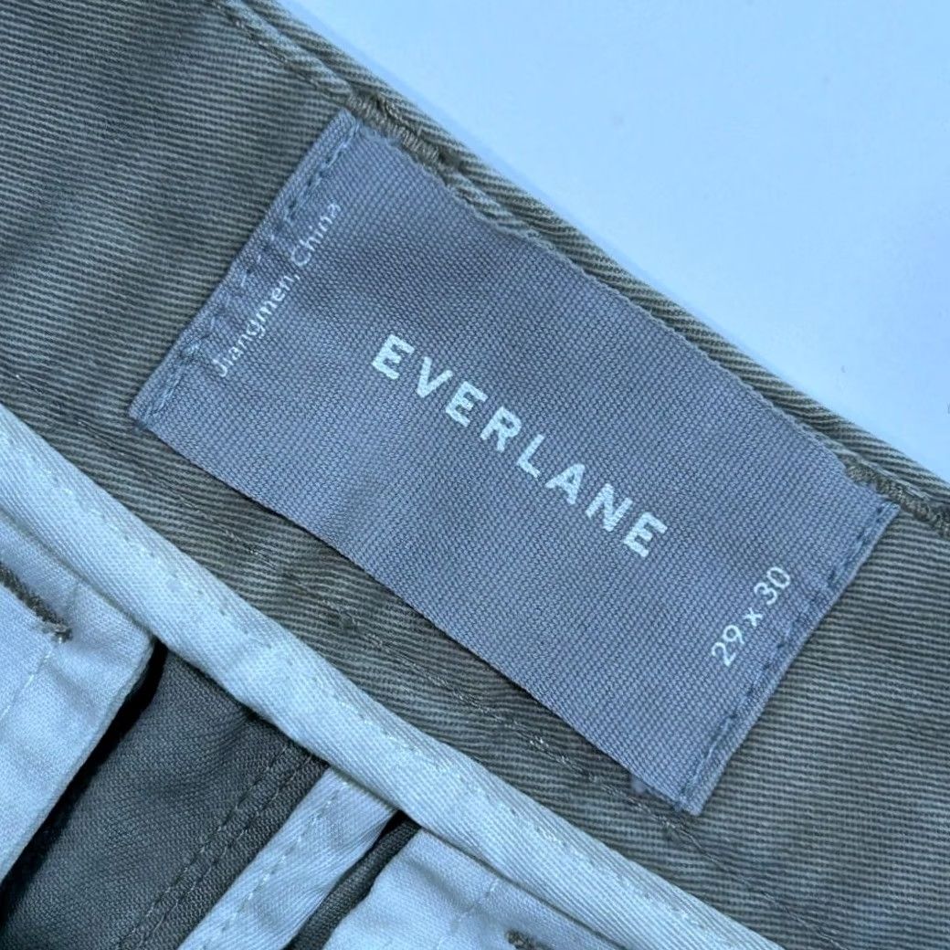 Everlane Everlane Chino Pants Athletic Fit Mens 29x30 Beige Cotton Blend Stretch Flat Front Pockets Casual Workwear 29 Mens Size US 29 - 5 Thumbnail