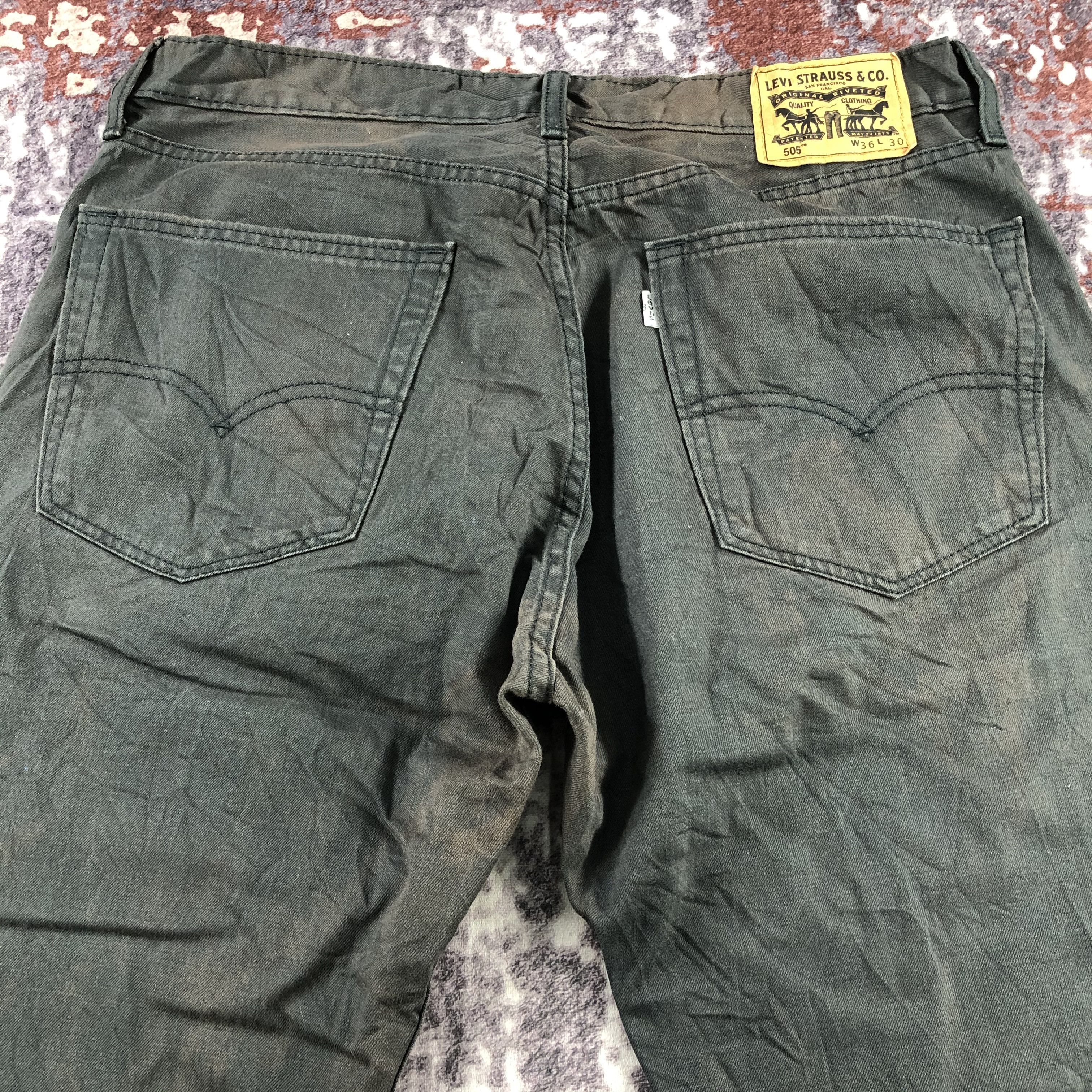 Levi's × Vintage Vintage Faded Black Levis 505 Jeans-JM3167 Size US 36 / EU 52 - 4 Thumbnail