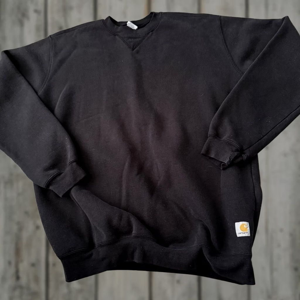 Carhartt Carhartt Logo Pullover Sweatshirt Mens Large Tall Black Crew Neck Long Sleeve Size US L / EU 52-54 / 3 - 1 Thumbnail