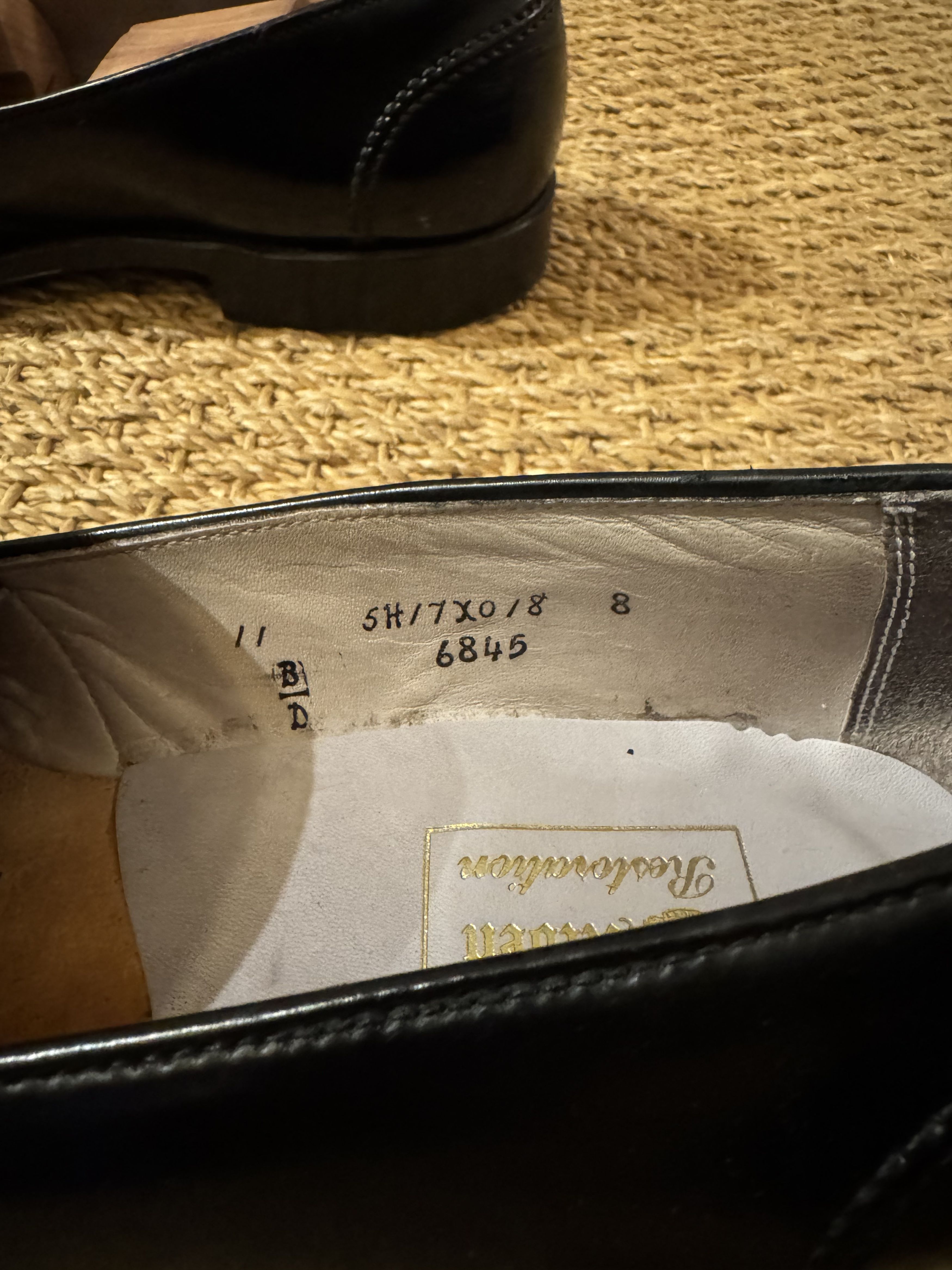 Alden Alden 6845 Shell Full Strap Loafer - Black Size US 11 / EU 44 - 5 Thumbnail