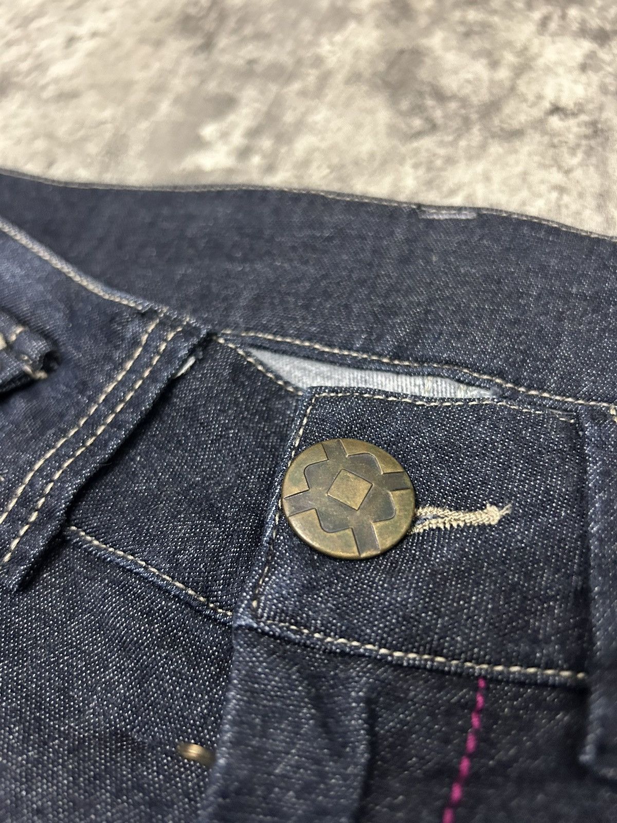 If Six Was Nine × Le Grande Bleu (L.G.B.) × Tornado Mart Maliani Mudwash Studded Boot Cut Jeans Size US 28 / EU 44 - 12 Thumbnail