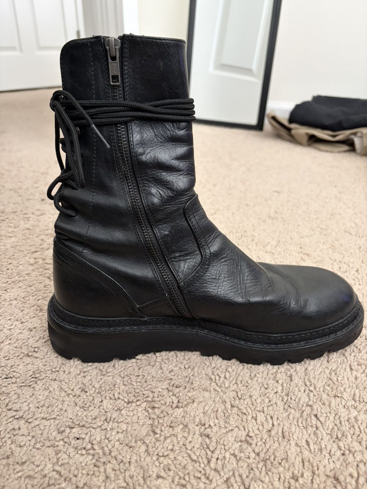 Ann Demeulemeester Back Laced Leather Boots Size US 8.5 / EU 41-42 - 8 Thumbnail