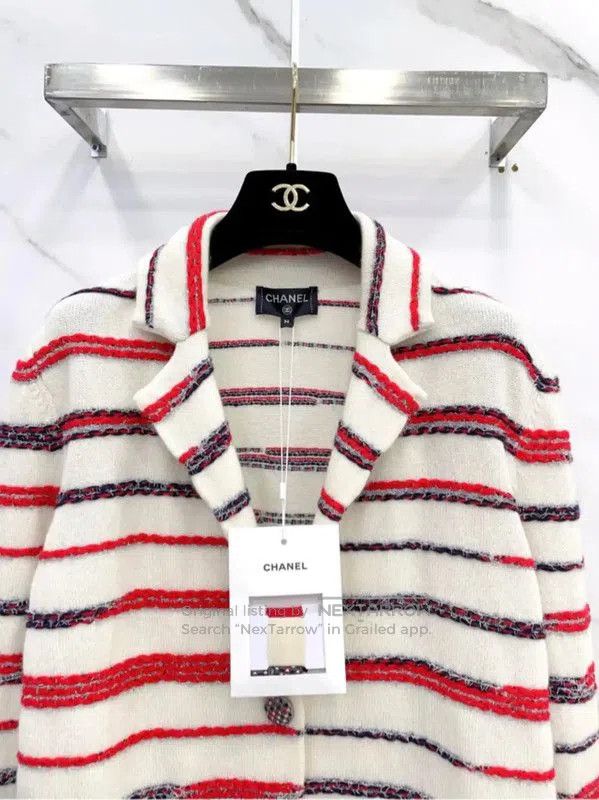 Chanel Chanel Multicolor Cotton Blend Long Sleeve Sweater . Size S / US 4 / IT 40 - 2 Thumbnail