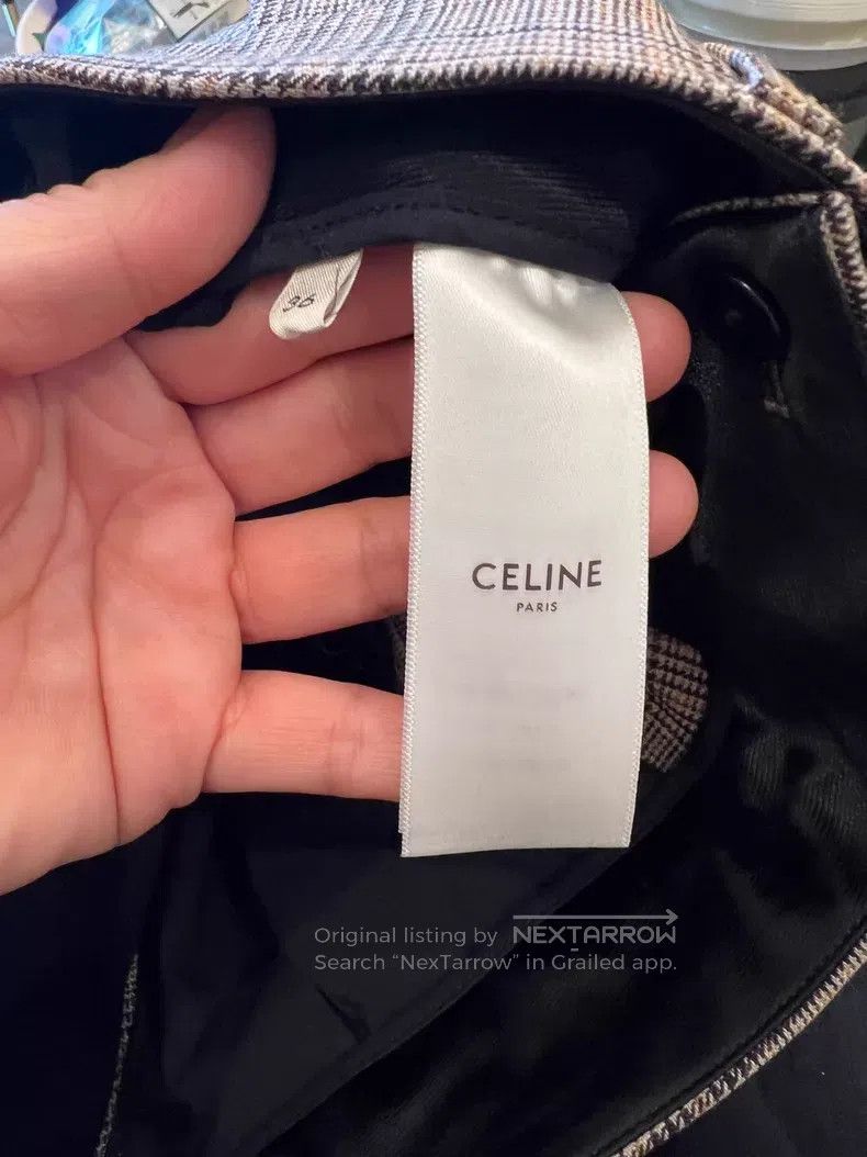 Celine CELINE Checked Wool Casual Pants Size US 36 / EU 52 - 5 Thumbnail