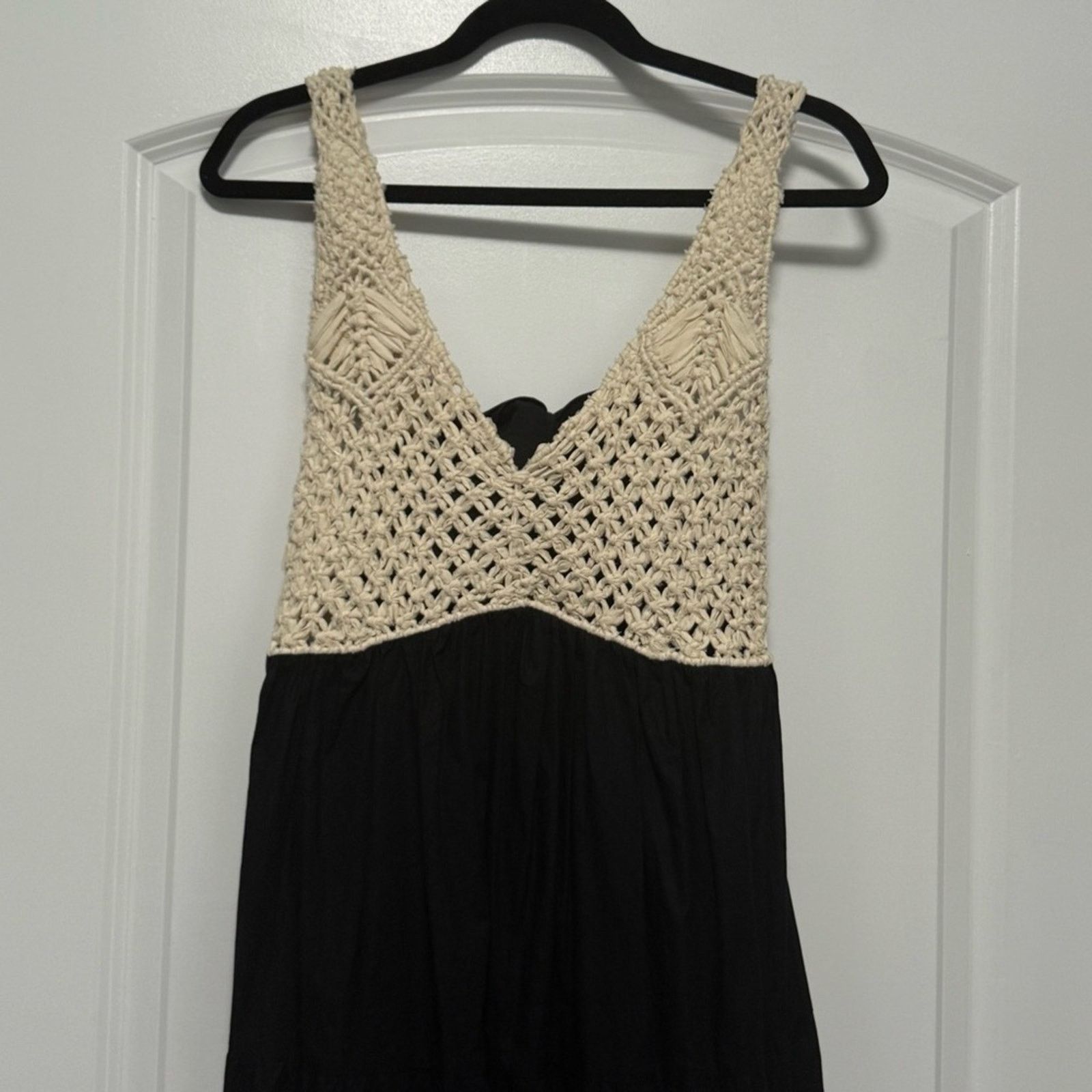 Pinko NWT Pinko Roncadello Long Maxi Dress V-Neck Crochet 40 S 4 Size S / US 4 / IT 40 - 7 Thumbnail