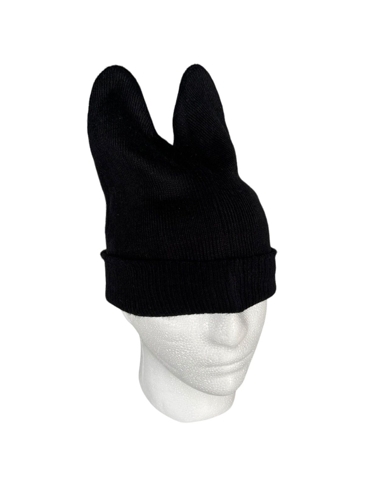 14th Addiction × Japanese Brand × Le Grande Bleu (L.G.B.) 💥DEVIL HORN Black Beanie Hats ☠️ Size ONE SIZE - 2 Thumbnail
