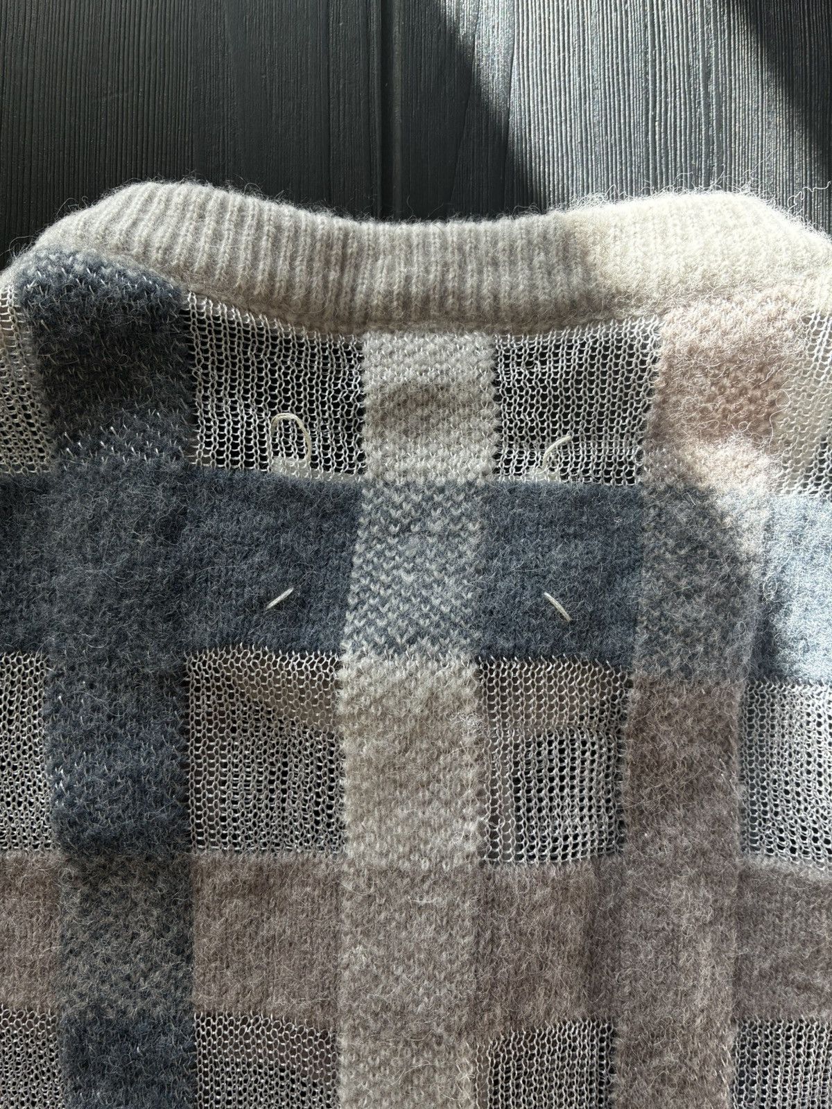 Maison Margiela Maison Margiela Check Pattern Multi Color Cardigan M. Size US M / EU 48-50 / 2 - 6 Thumbnail