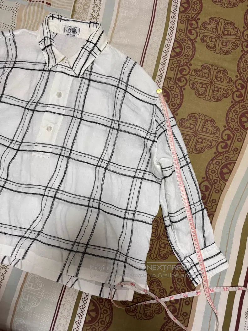 Hermes Hermes Linen Jacket Shirt, 100% Linen Size US XS / EU 42 / 0 - 6 Thumbnail
