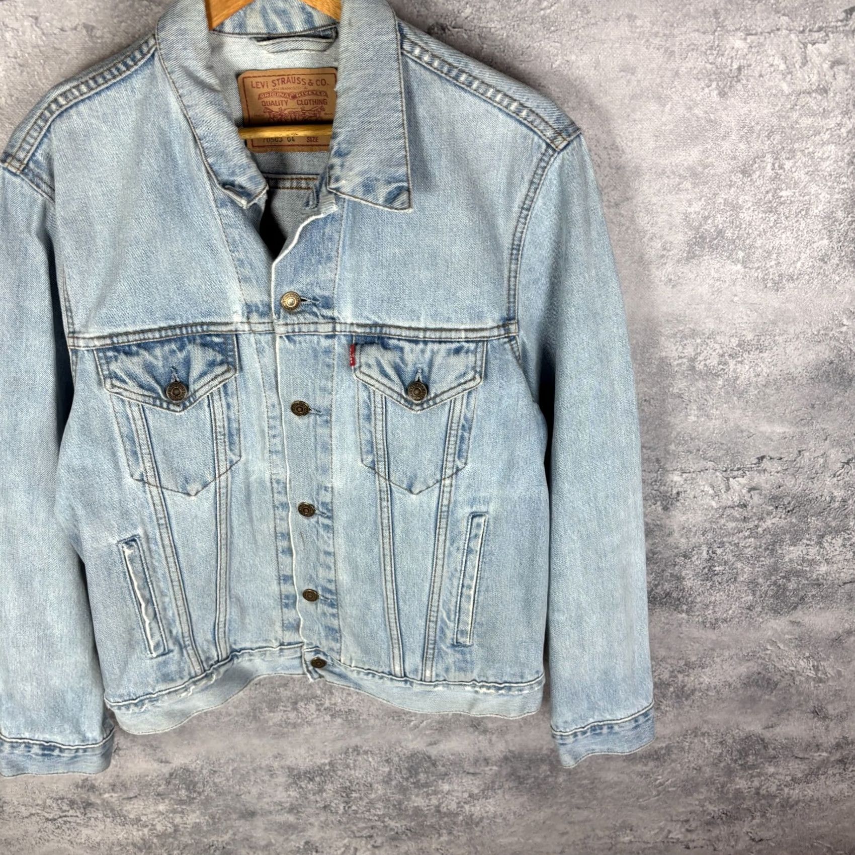 Levi's Levi's Denim Jacket Blue Cotton Size M Men Jacket Denim Blue M Size US M / EU 48-50 / 2 - 5 Thumbnail