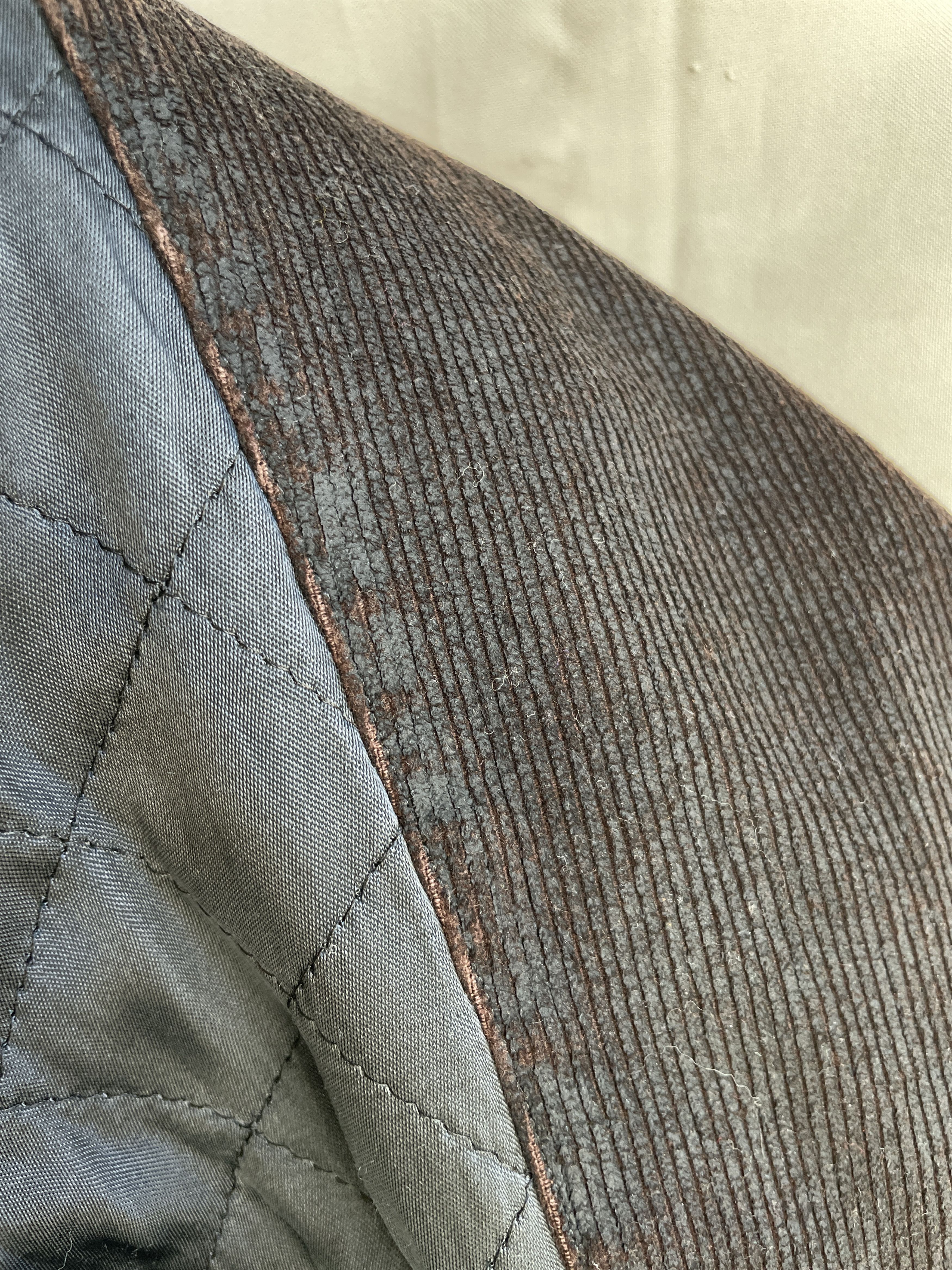 Other Vintage OSKA Rubberized Corduroy Burgundy Brown Coat Size US XL / EU 56 / 4 - 10 Thumbnail