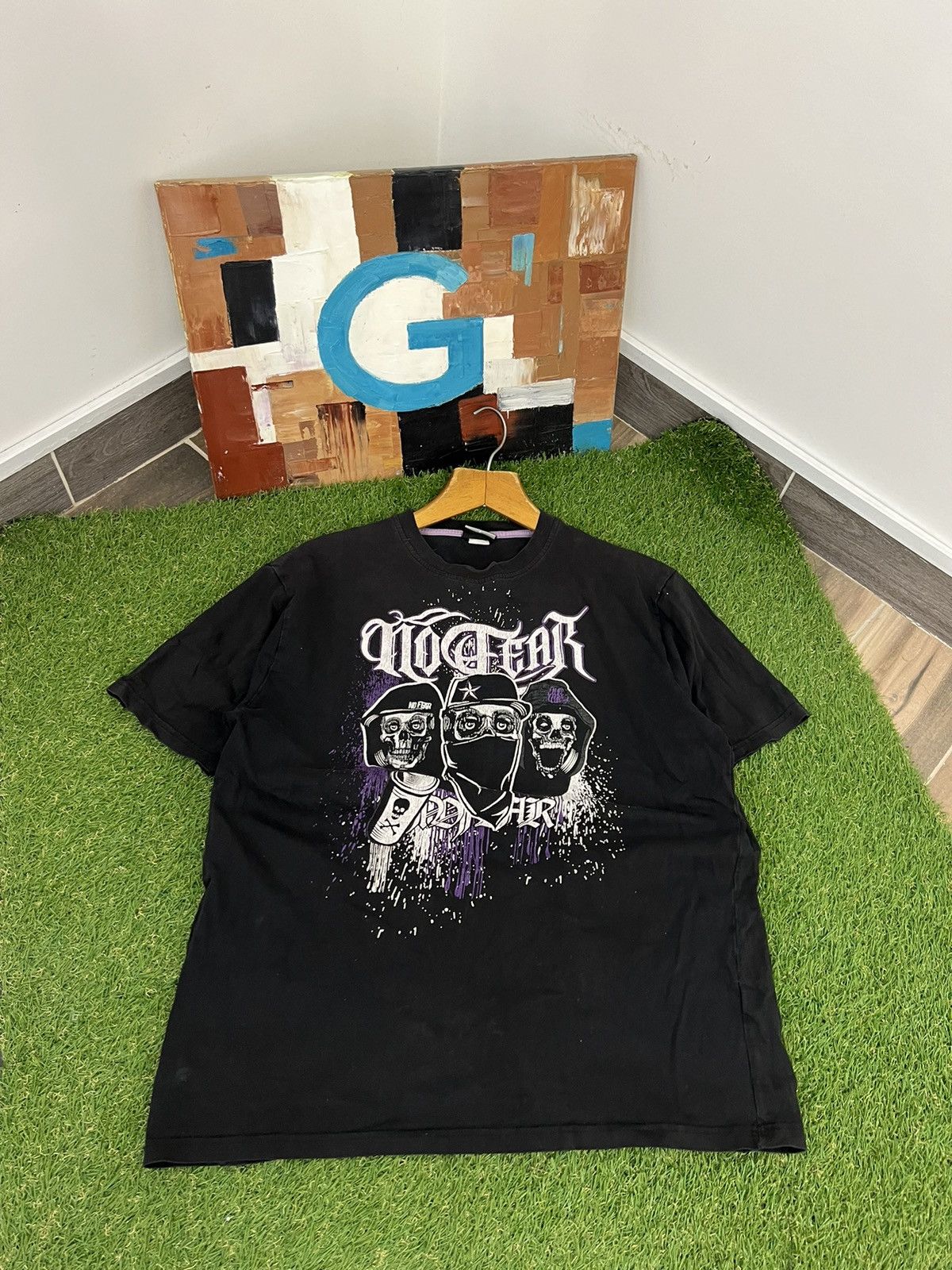 JNCO × No Fear × Vintage 🔥CRAZY VINTAGE FO FEAR 90s T-SHIRT BIG BACK LOGO RARE TEE🔥 Size US L / EU 52-54 / 3 - 1 Thumbnail